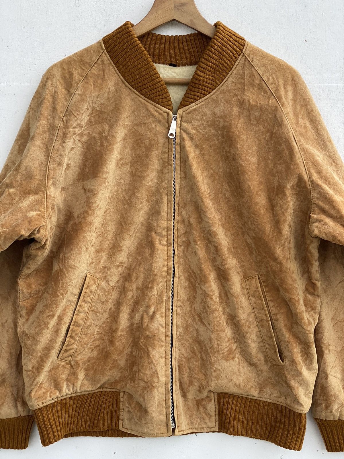 Japanese Brand × Vintage Vintage Japanese Brand Fur Skin Bomber jacket Size US L / EU 52-54 / 3 - 6 Thumbnail