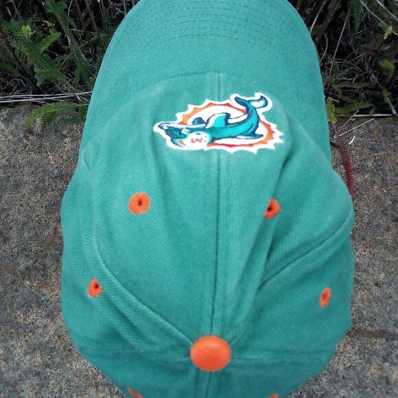 NFL × Vintage Vintage Y2K Miami Dolphins Strap Back Hat Cap Size ONE SIZE - 5 Thumbnail