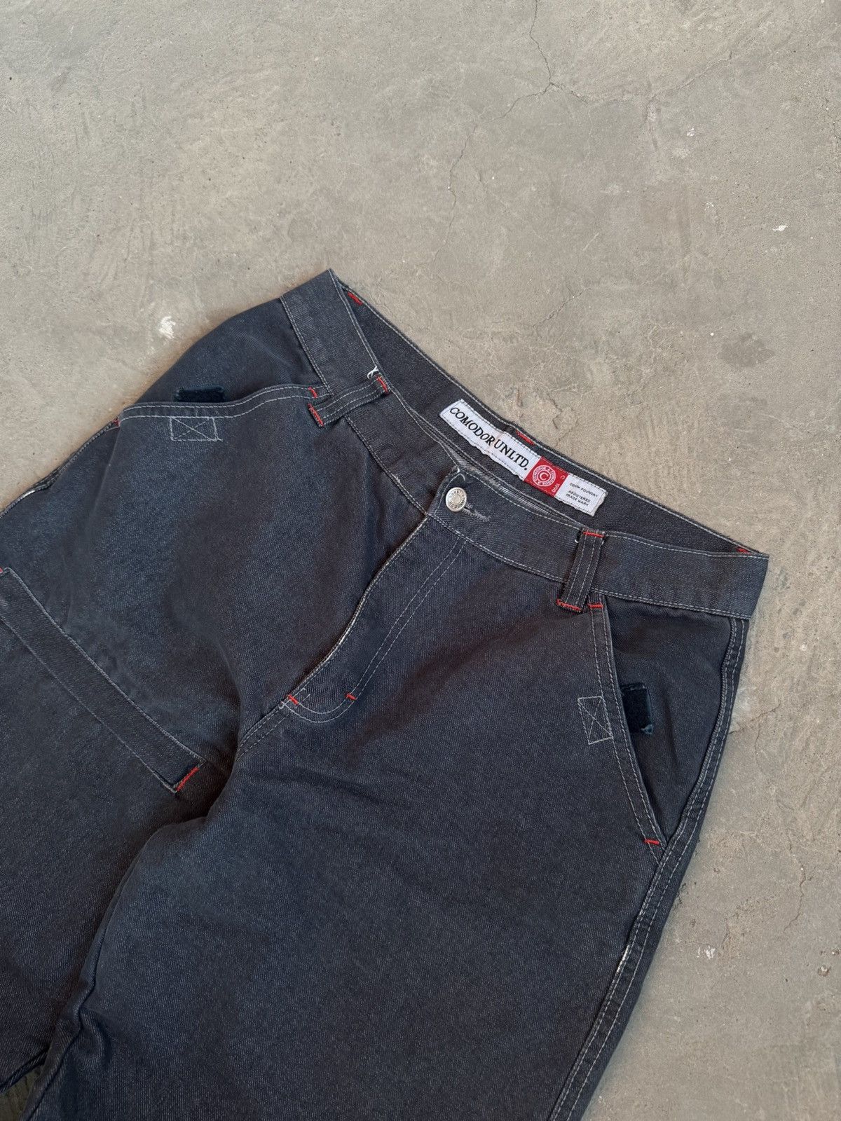 Japanese Brand × Vintage Vintage Workwear Baggy Double Knee Distressed Denim Pants Size US 32 / EU 48 - 3 Thumbnail