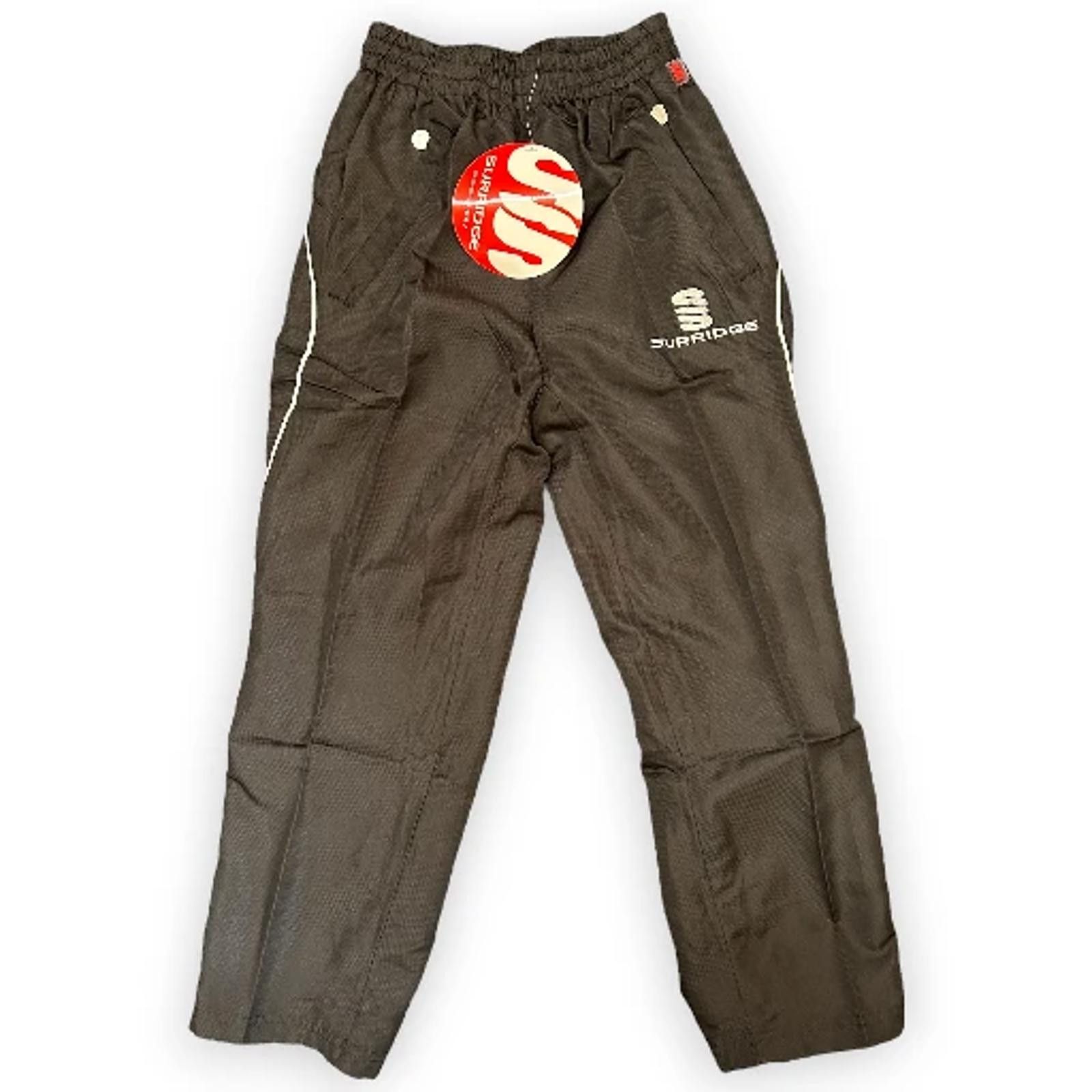 Designer Surridge Cricket Ribstop Small Boys Tracksuit Bottoms (G19) Size US 26 / EU 42 - 1 Thumbnail