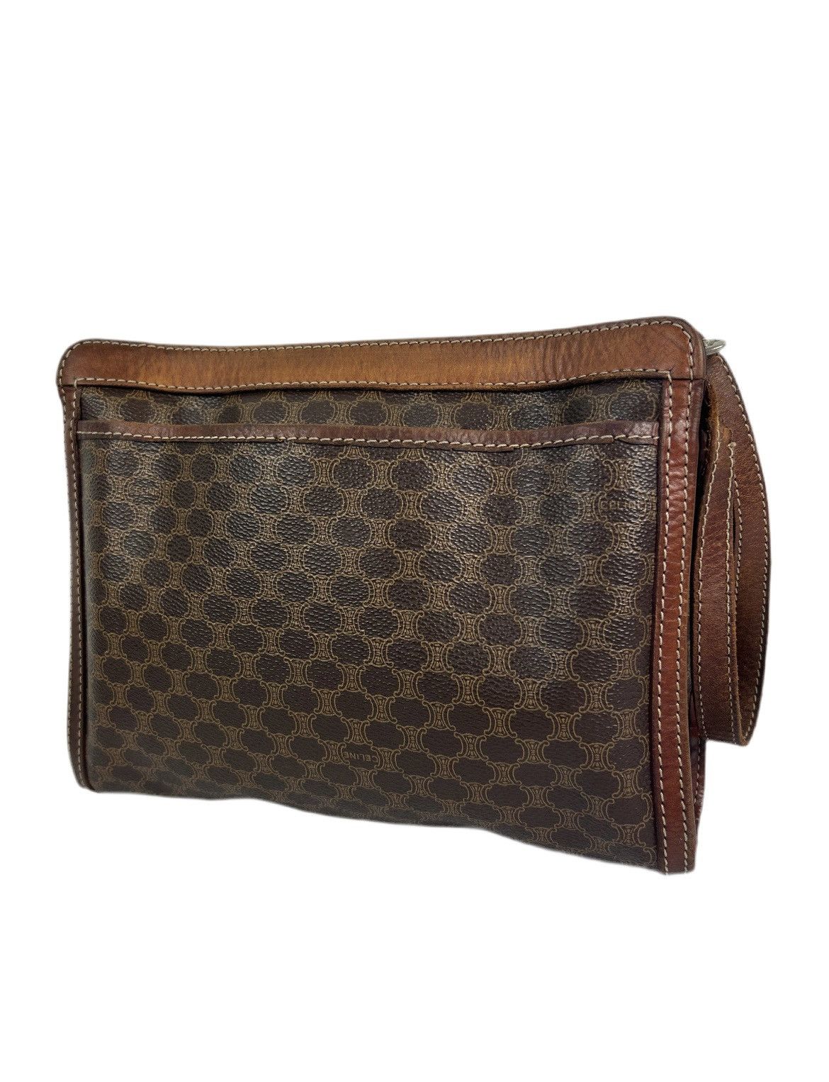 Celine Celine Macadam Leather Clutch Bag Size ONE SIZE - 2 Thumbnail