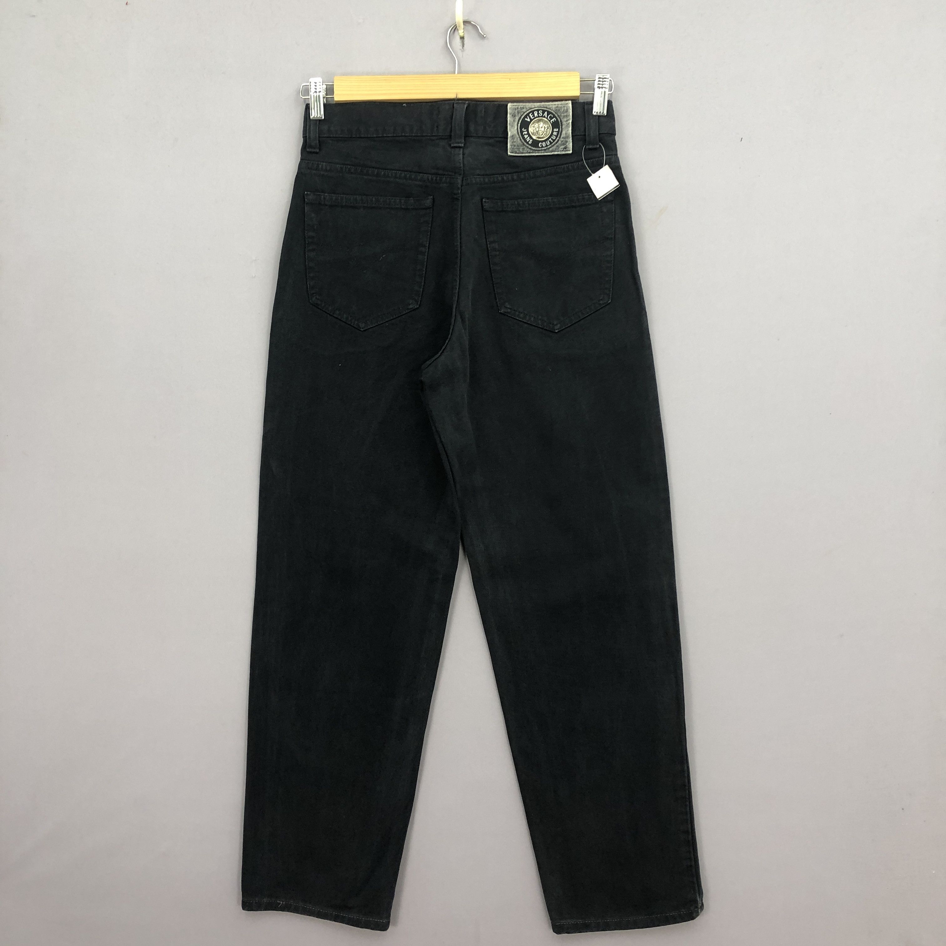 Versace Vintage 90s Versace Jeans Versace Super Black Denim BS45493 Size 28" / US 6 / IT 42 - 2 Thumbnail