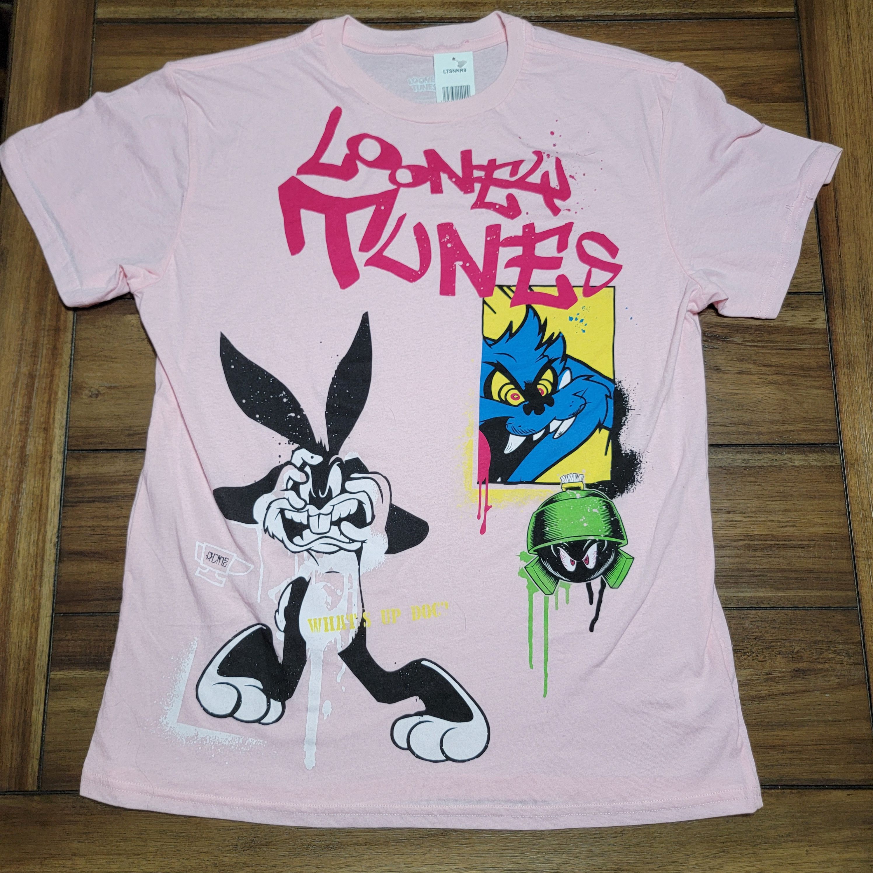Other Looney Tunes SS Pink Shirt Crazy Bugs Bunny - Size XL NWT Size XL / US 12-14 / IT 48-50 - 1 Thumbnail