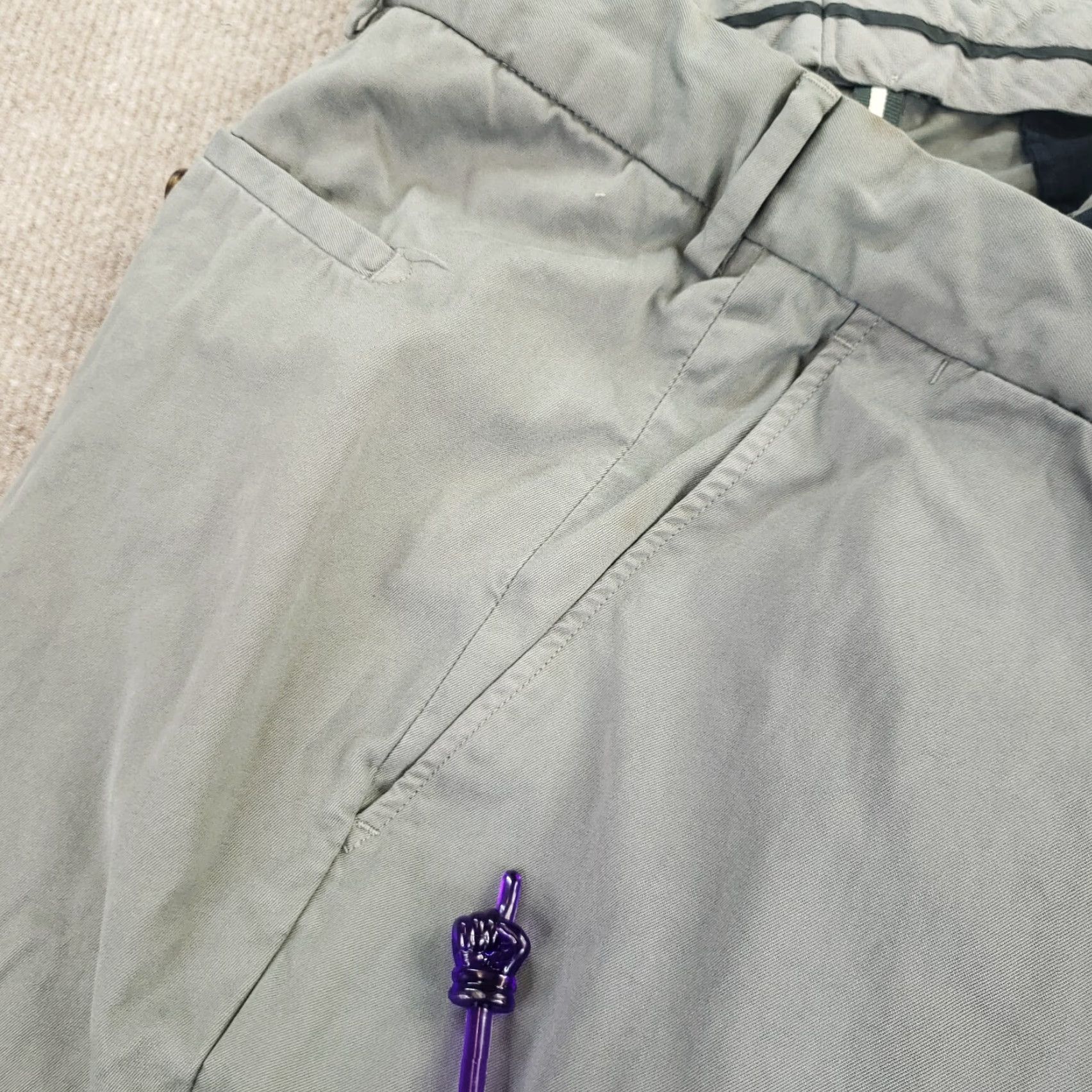 J Brand Oobe Brand Chino Mens Extra Large XL Gray Straight Leg Flat Front Pants Size US 40 / EU 56 - 7 Thumbnail