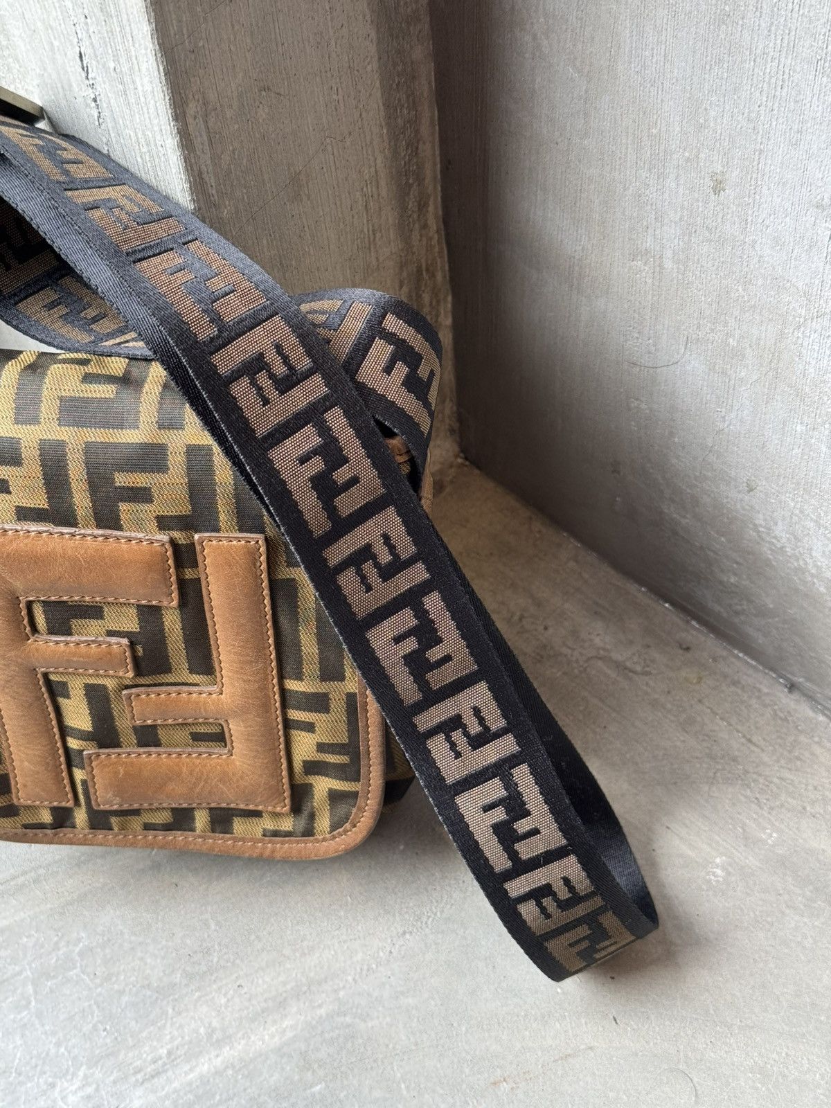 Fendi Fendi Brown Fendi Mini FF Zucca Crossbody Size ONE SIZE - 6 Thumbnail