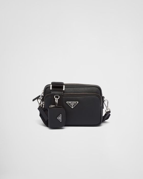 Prada PRADA CROSSBODY BAG TRIANGLE LEATHER 2VH170_9Z2_F0002_V_OOO | Grailed