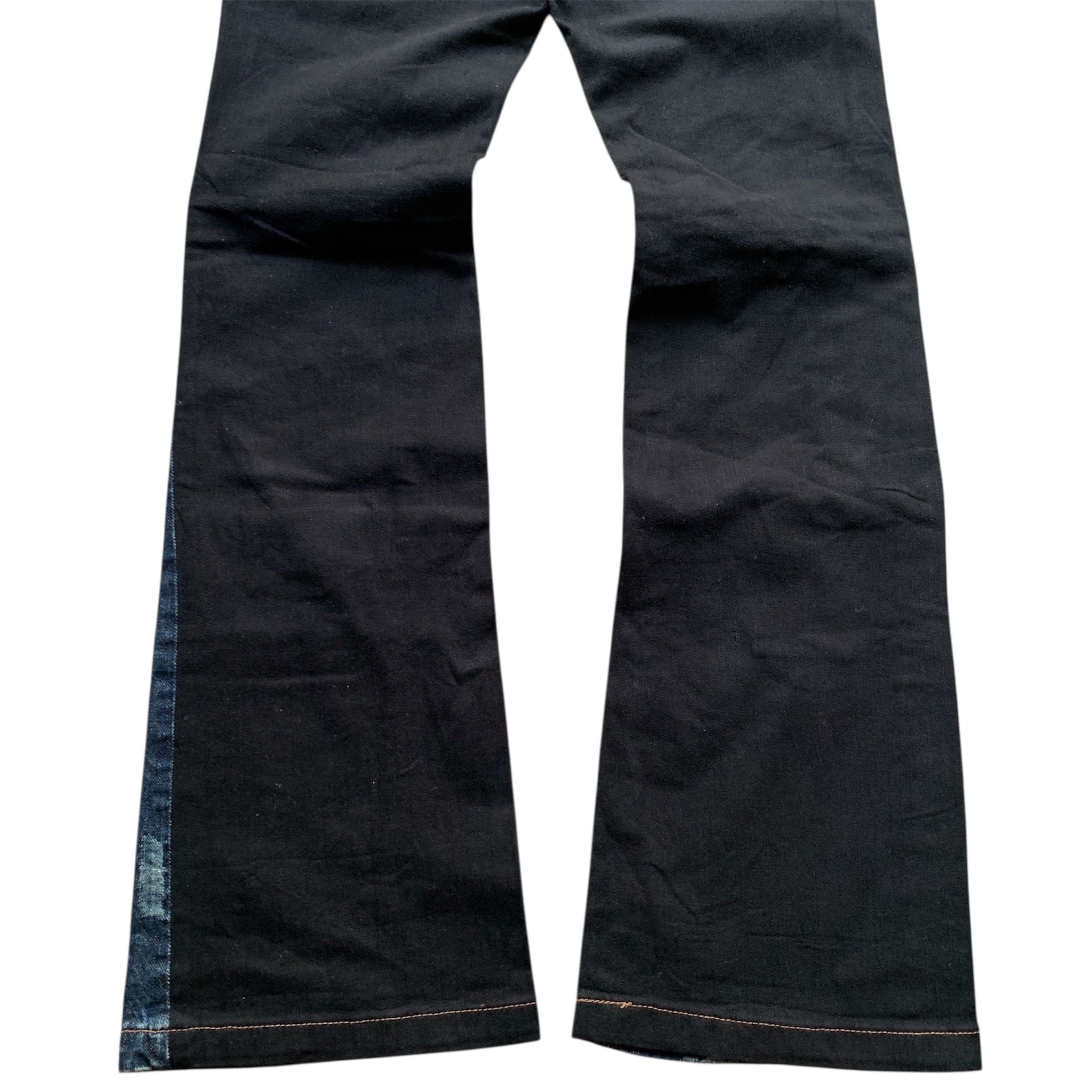 Japanese Brand Algonquins Distress Studded Punk Vkei ifsix LGB Flared Jeans Size 29" - 11 Thumbnail