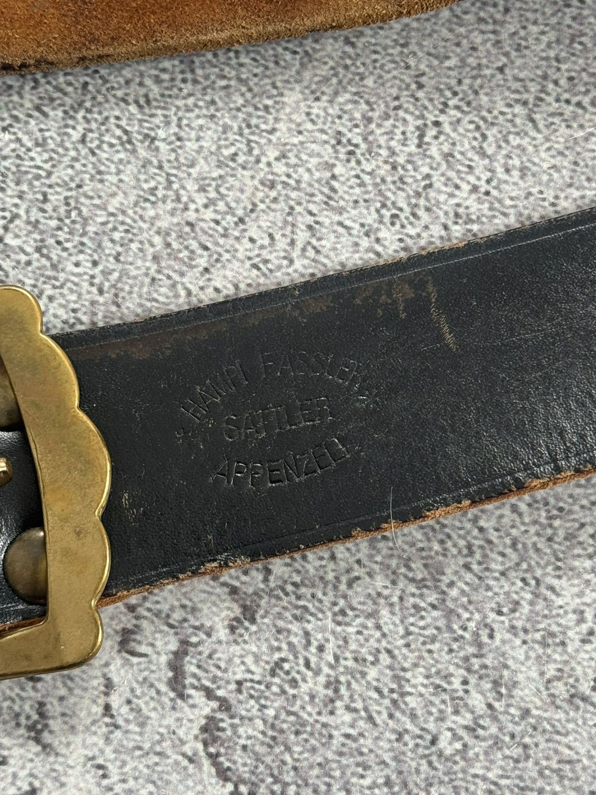 Etro 90s Retro vintage leather belt iconic cows 🐄 metal details Size ONE SIZE - 7 Thumbnail