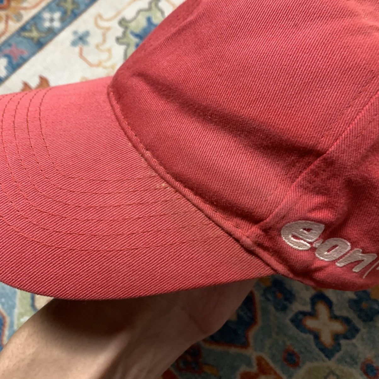 Vintage Vintage Red E.ON Embroidered Cap Size ONE SIZE - 5 Thumbnail