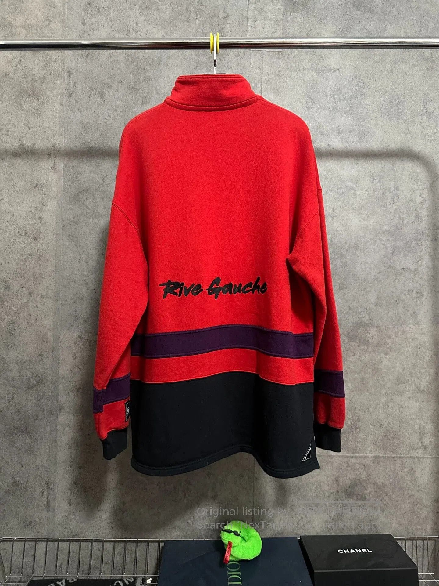 Balenciaga balenciaga red high-neck half-zip sweatshirt. Size US M / EU 48-50 / 2 - 4 Thumbnail