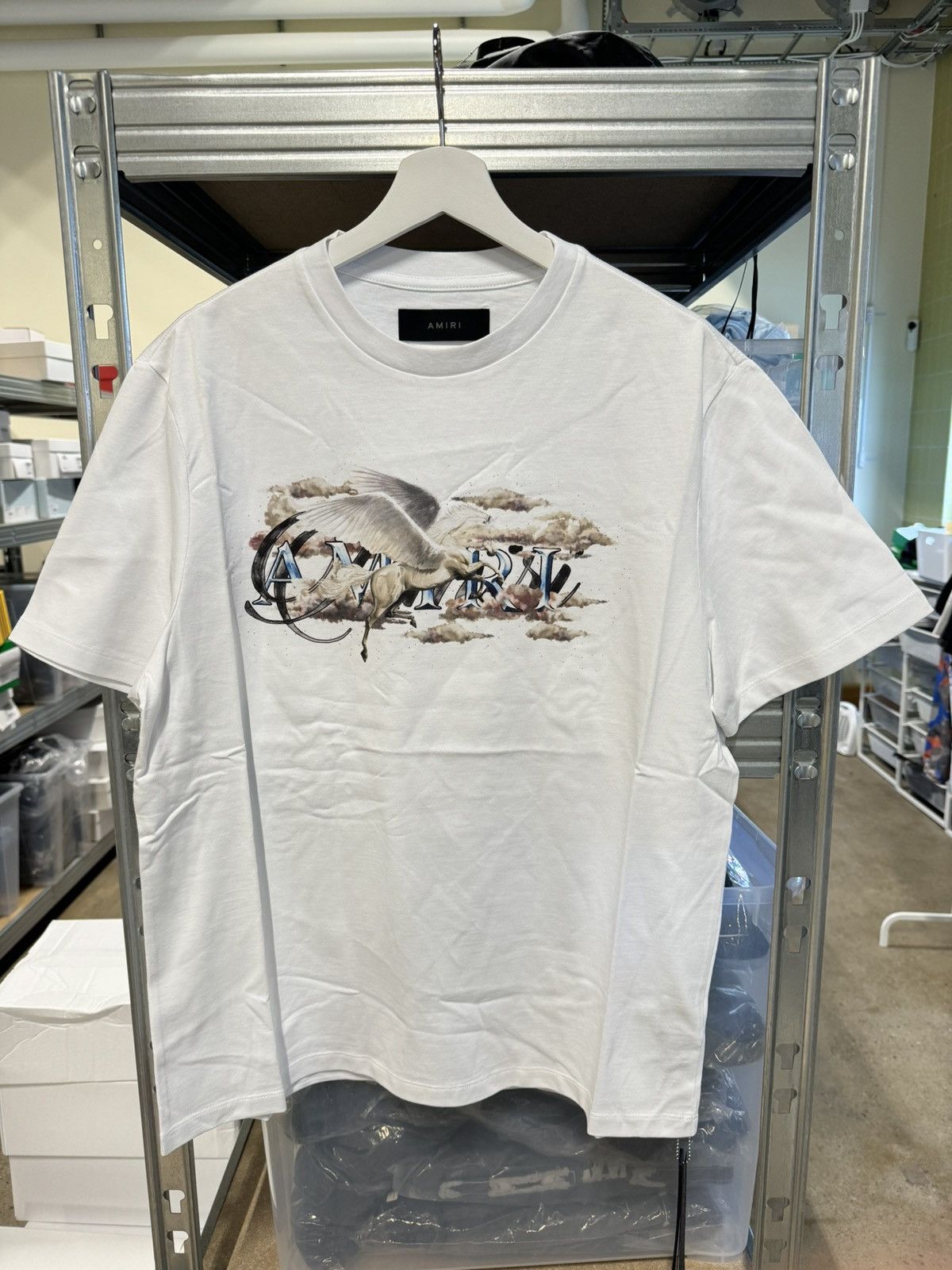 Amiri Amiri Pegasus Logo T-Shirt NEW 550$ Size US L / EU 52-54 / 3 - 1 Thumbnail
