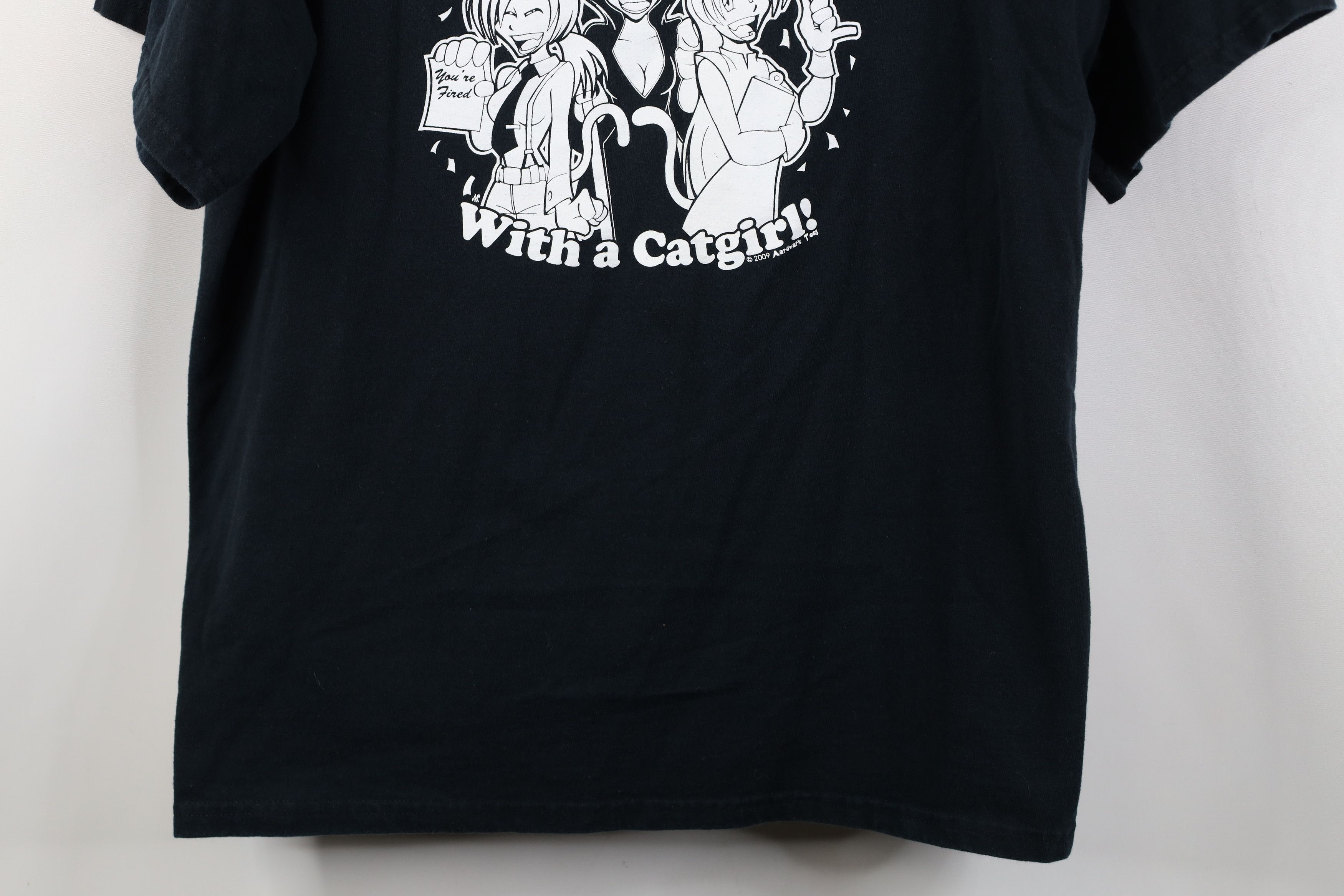 Vintage Vintage Y2K 2009 More Fun With A Catgirl Anime Neko T-Shirt Size US XL / EU 56 / 4 - 3 Thumbnail