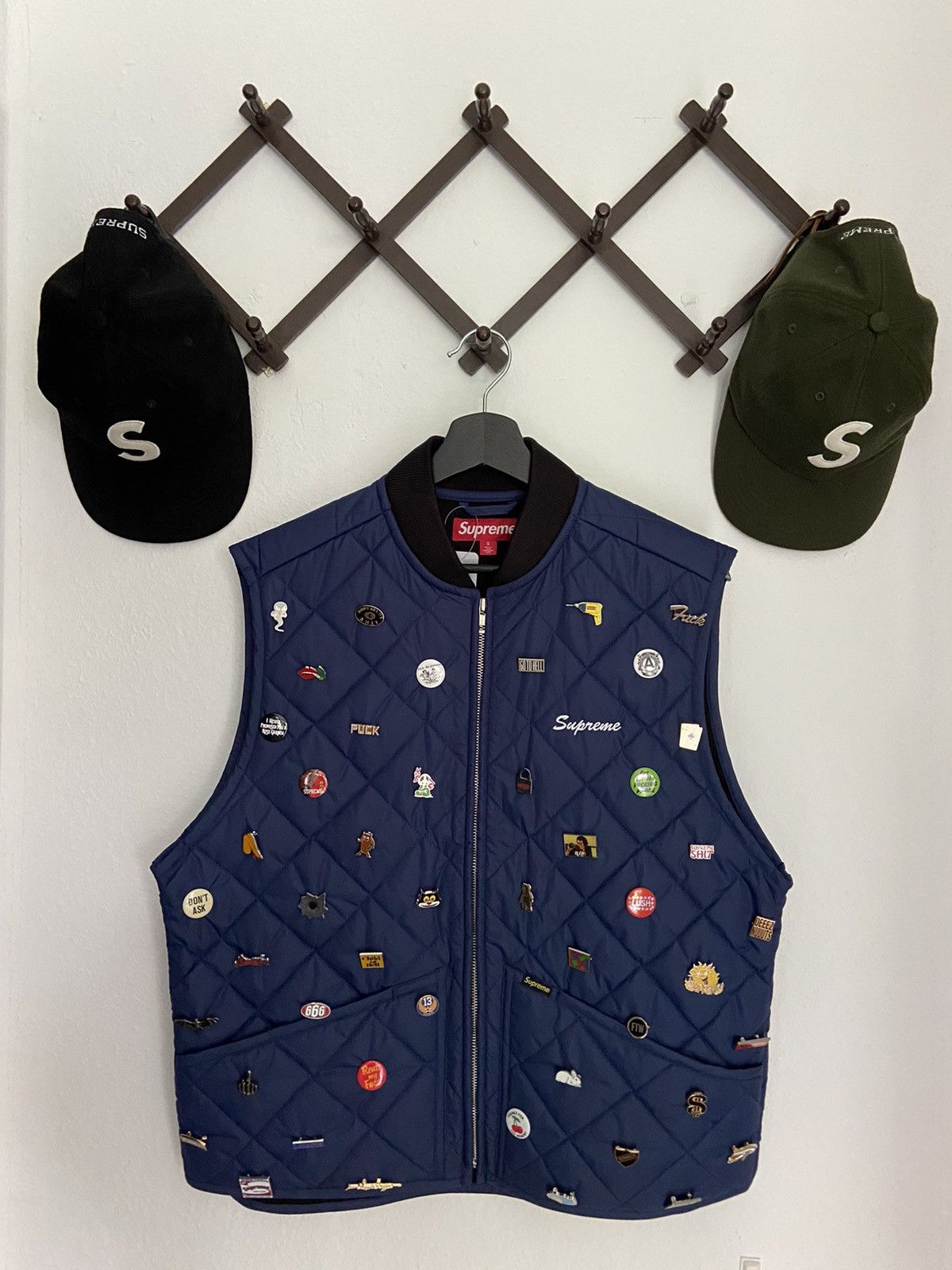 Supreme multi pin vest