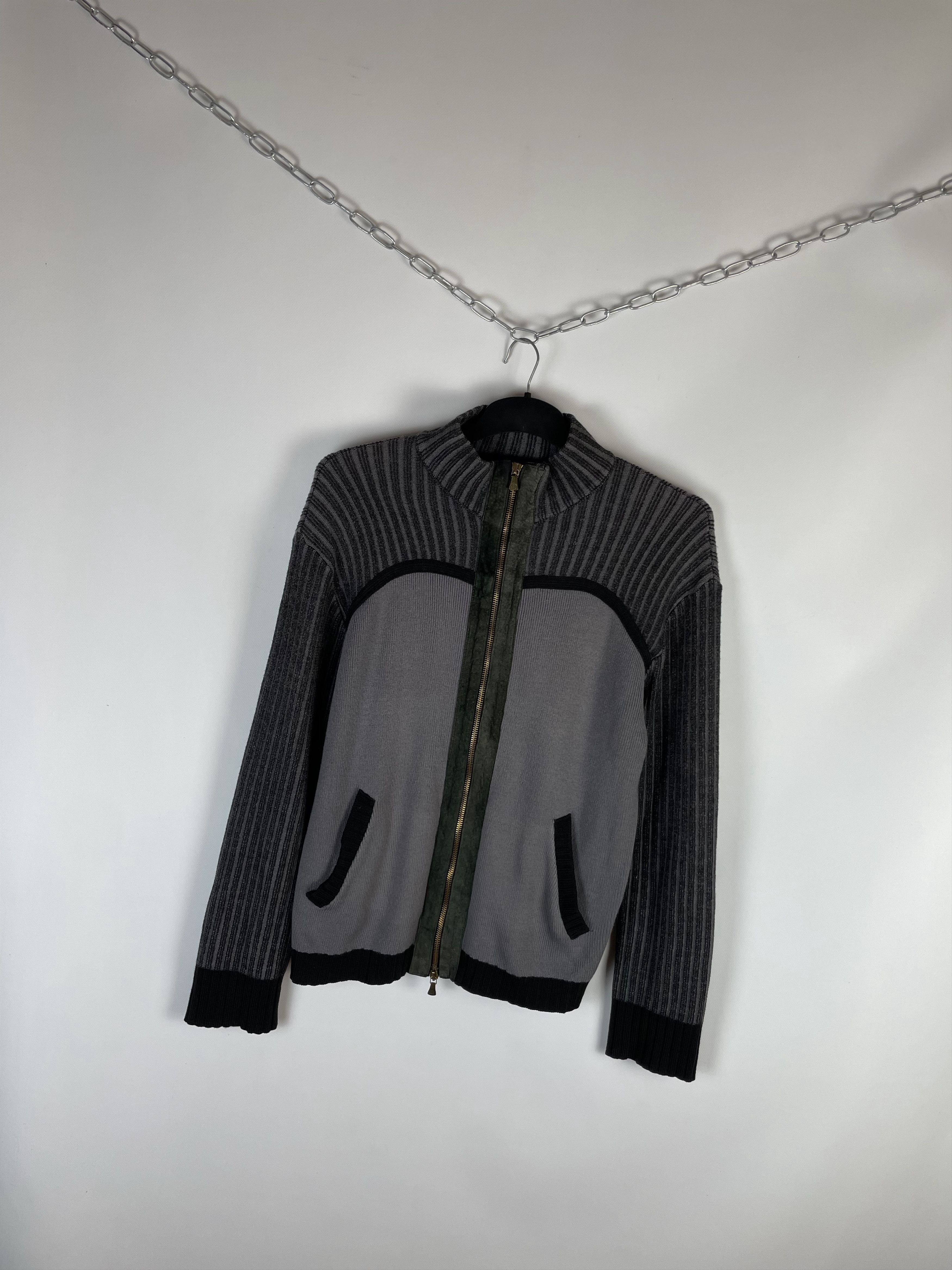Versace Vintage Versace Jeans Couture Zip Sweater 90s Size US XL / EU 56 / 4 - 2 Thumbnail