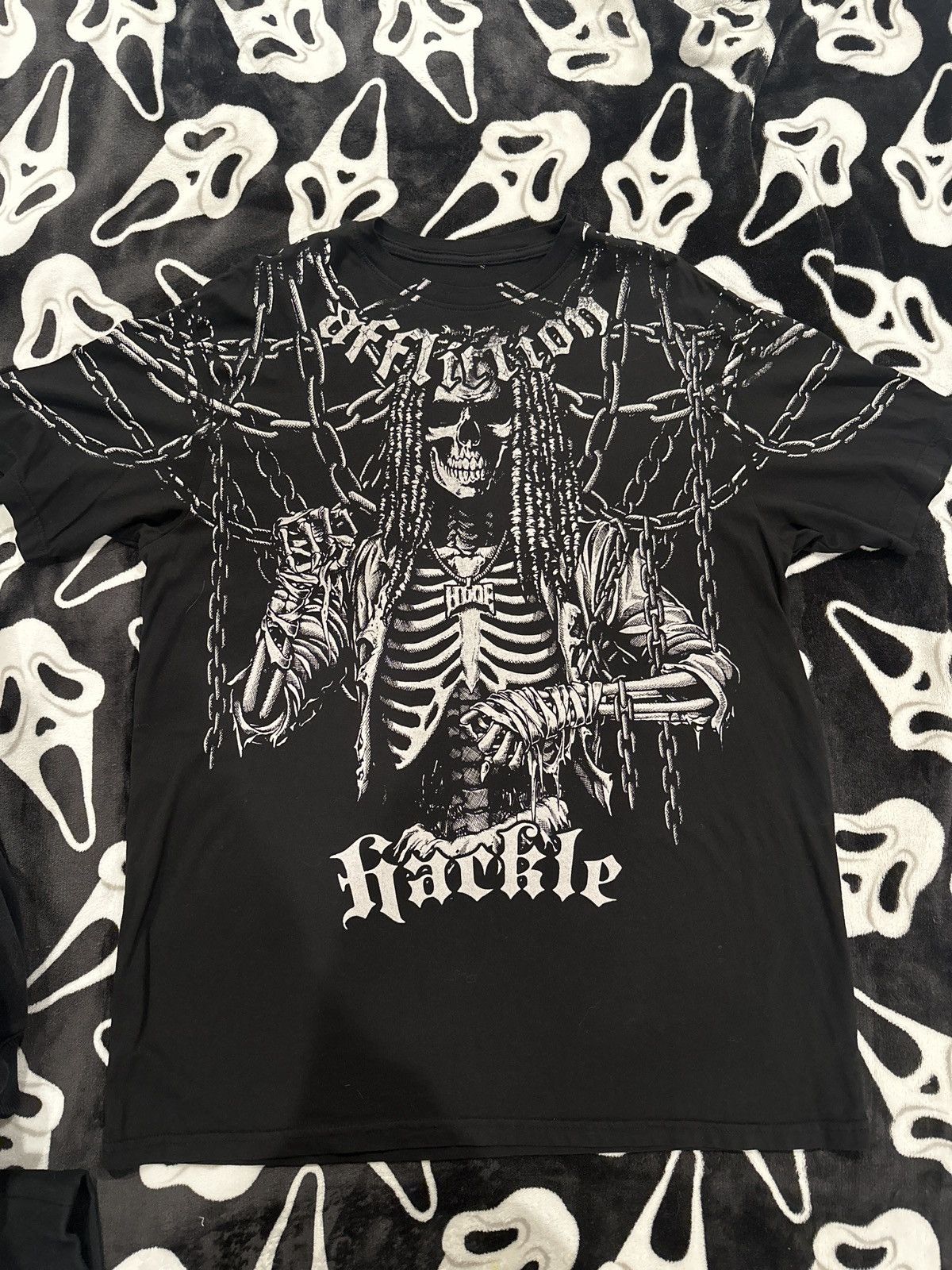 Affliction × Haunted Mound AFFLICTION X HAUNTED MOUND HACKLE TEE Size US XL / EU 56 / 4 - 1 Thumbnail