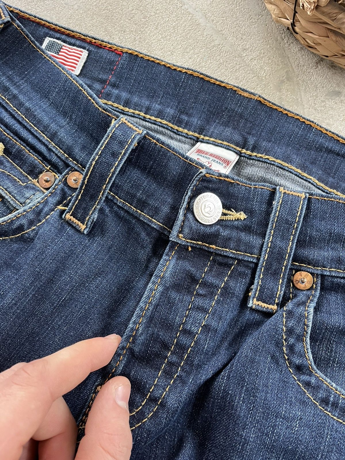 True Religion Vintage True Religion Zach Slim Blue Y2K Denim Jeans Rap sk8 Size US 30 / EU 46 - 11 Thumbnail
