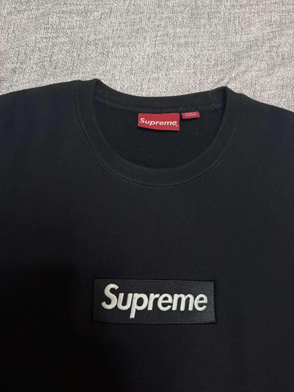 Supreme 15AW Box Logo Crewneck ブラック Buy Supreme Box Logo Crewneck 'Black' - FW15SW6 BLACK | GOAT
