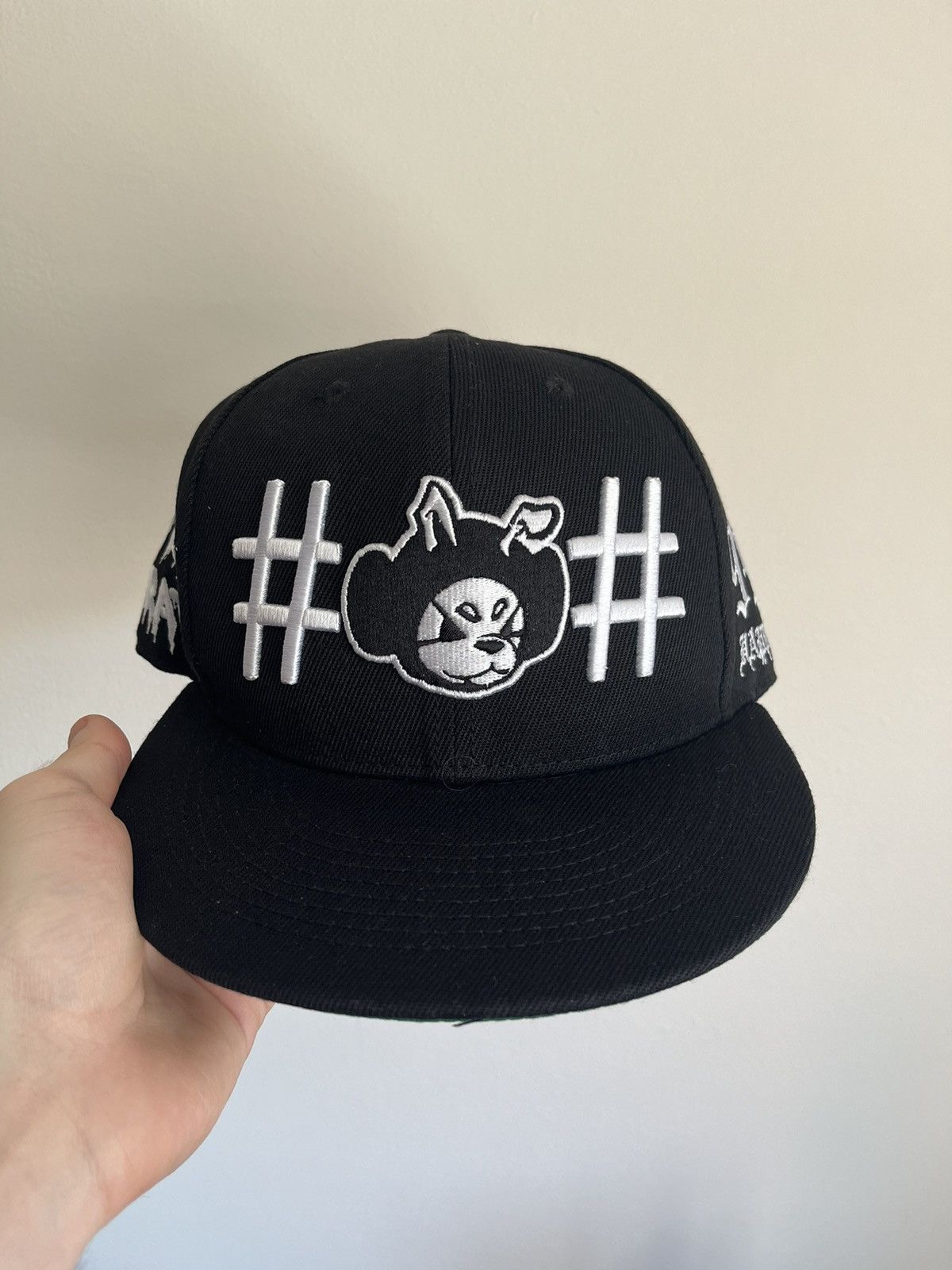 image of Happy99 x Stray Rats Canal Street Snapback Hat Black, Men's