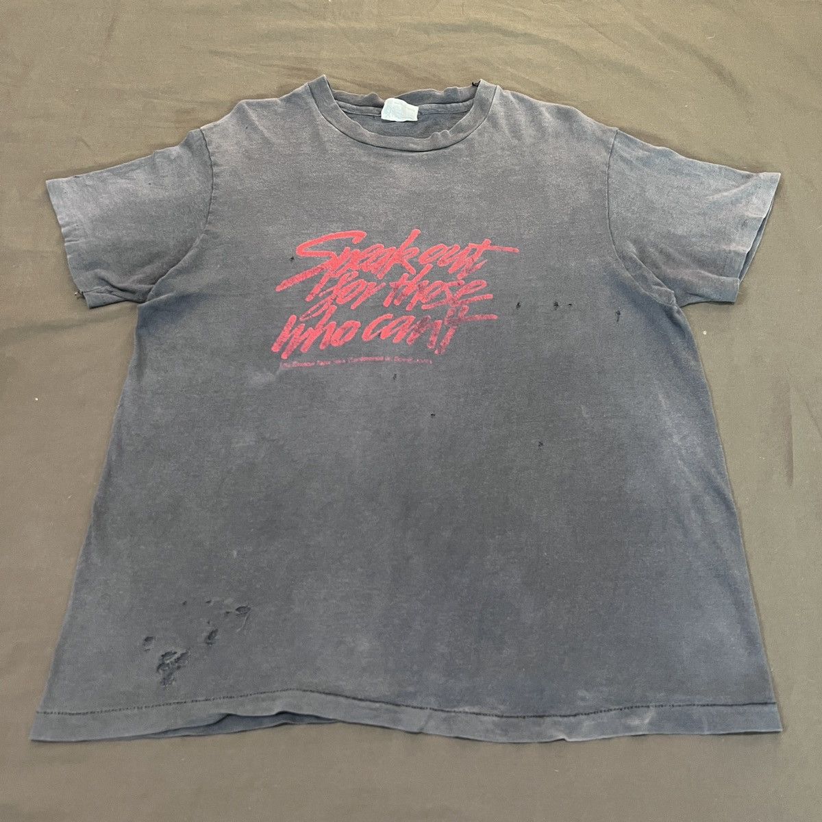 Vintage Rare Vtg Speak out for those who can't Soviet Jewry Faded Size US L / EU 52-54 / 3 - 2 Thumbnail