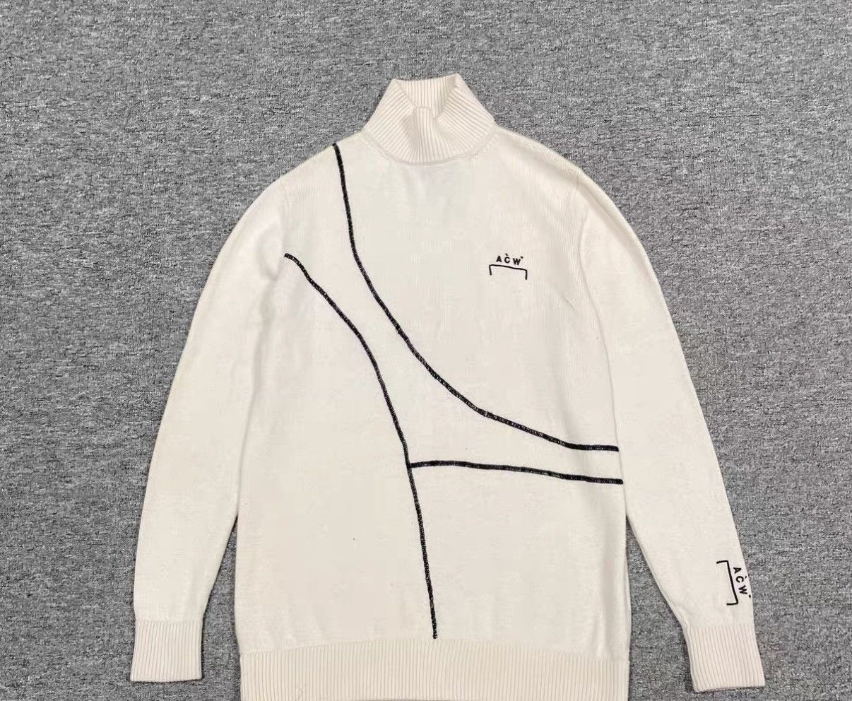 A-COLD-WALL* A-Cold-Wall ACW Embroidered Logo Deconstructed Sweater J16 Size US M / EU 48-50 / 2 - 1 Thumbnail