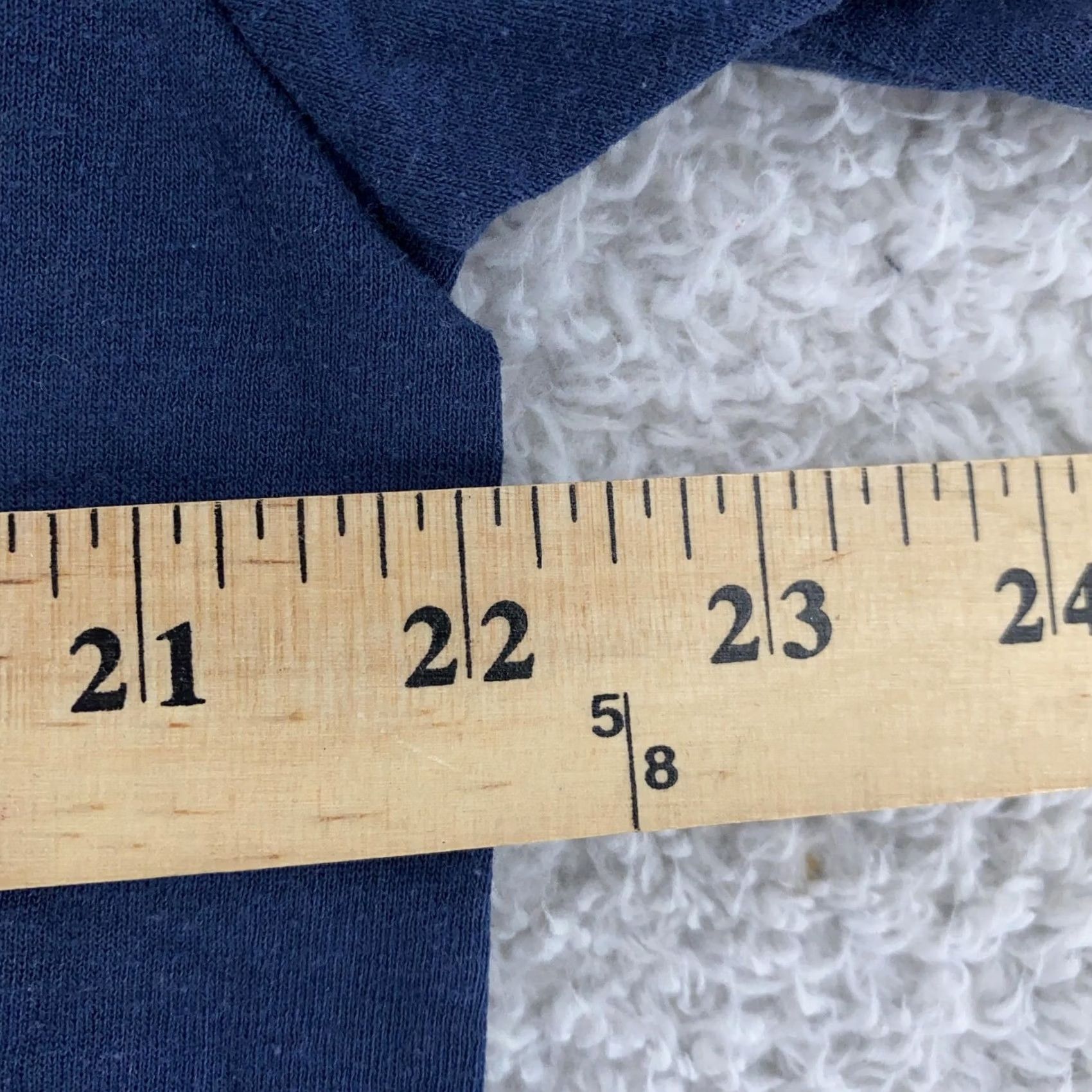 Fruit Of The Loom Vtg Fruit of the Loom Blank Pocket Shirt Mens L/XL Navy Blue Tee Cotton Blend Shirt Pocket Navy Blue Mens L Size US L / EU 52-54 / 3 - 5 Thumbnail