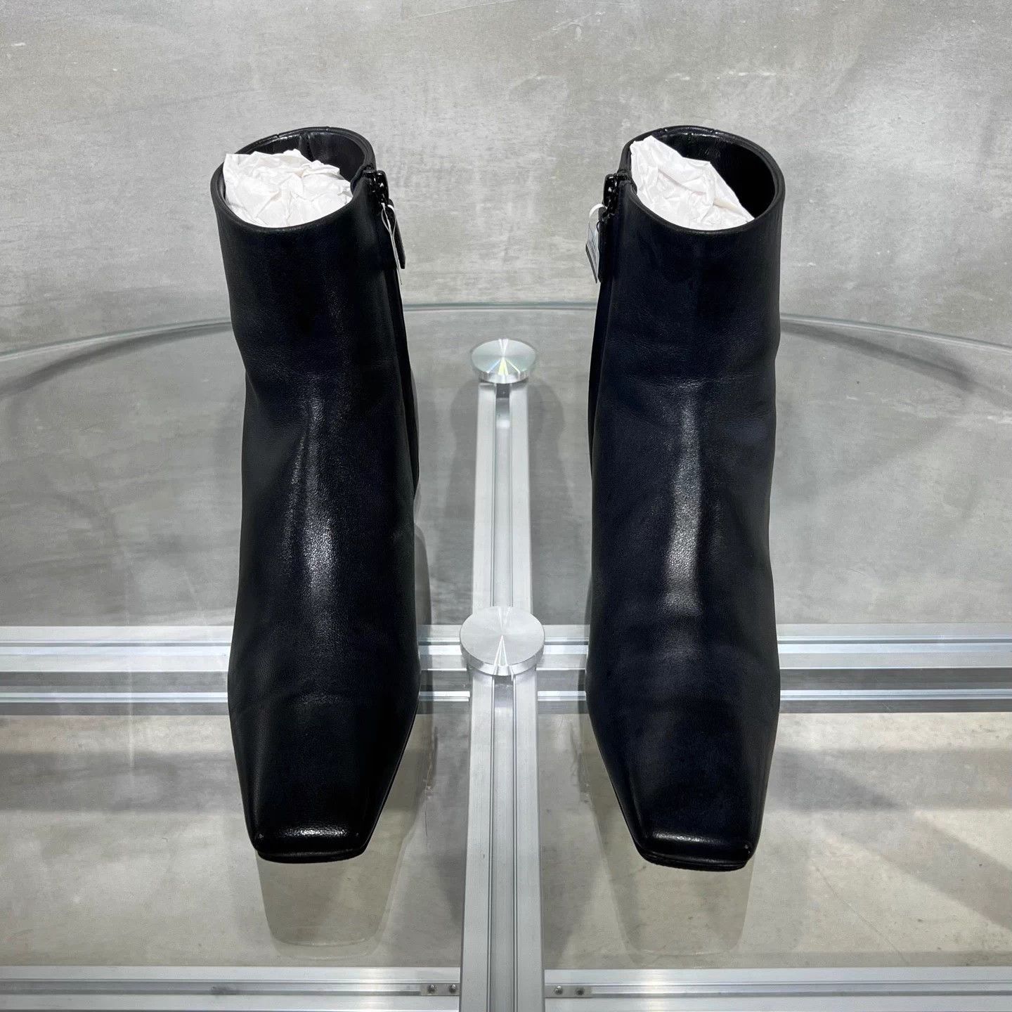 Balenciaga Balenciaga Black Square Toe Boots New Worn EU37 Size US 7 / IT 37 - 1 Thumbnail