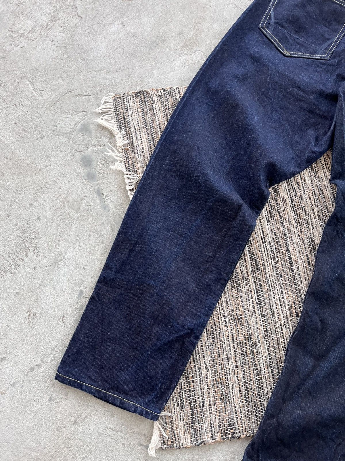 Allsaints Vintage AllSaints Jack Navy luxury Slim Selvedge Denim Jeans Size US 32 / EU 48 - 10 Thumbnail