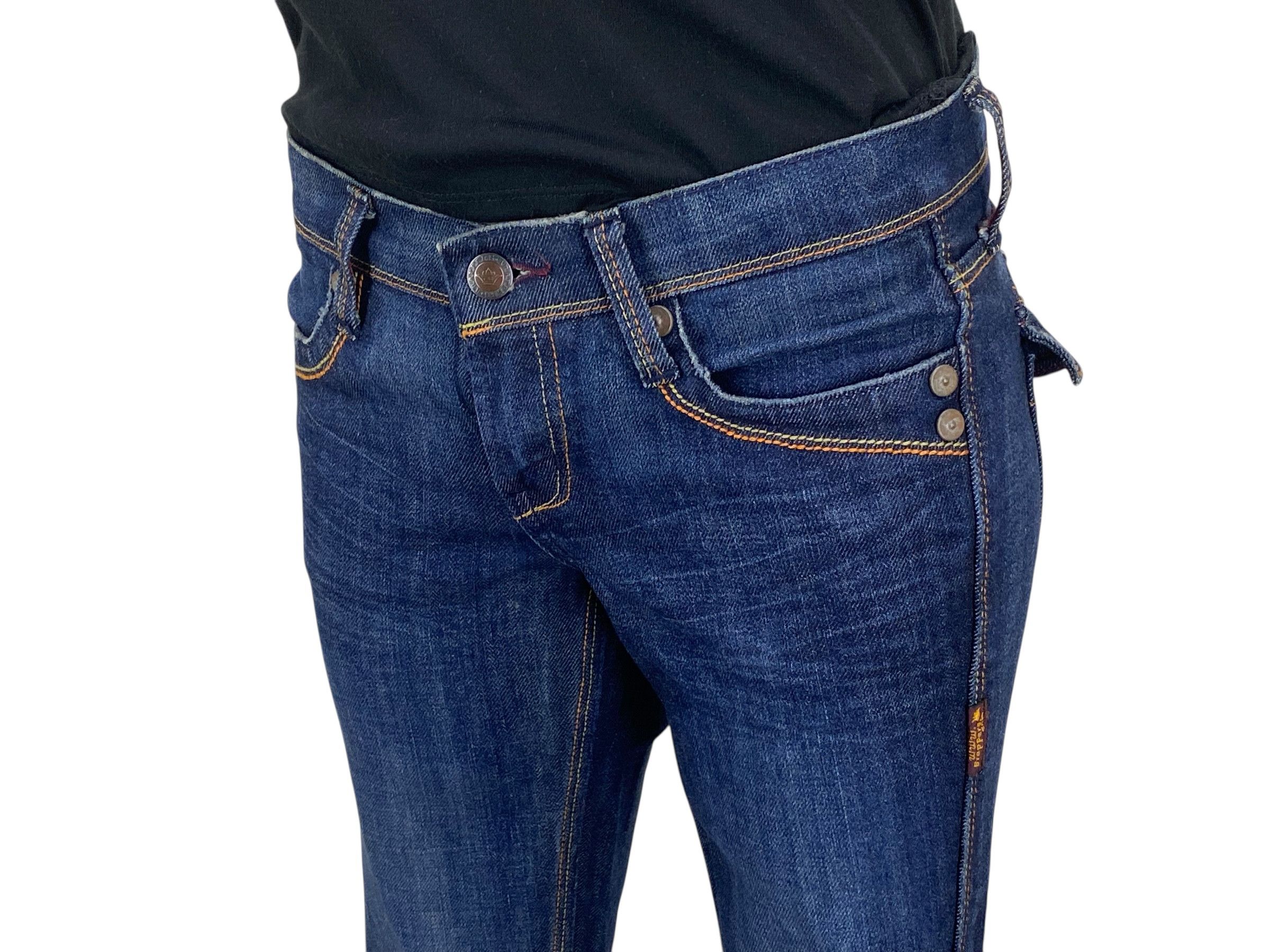 Japanese Brand Brappers Flare Denim Jeans Distressed Bootcut Jeans Size 27" / US 4 / IT 40 - 6 Thumbnail