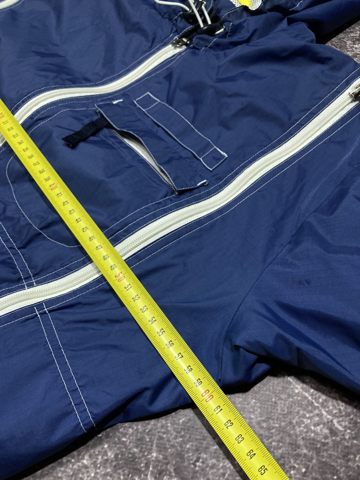 Armani ARMANI JEANS Vintage Jacket Blue Nylon Tech Multi Zip Size US L / EU 52-54 / 3 - 18 Thumbnail