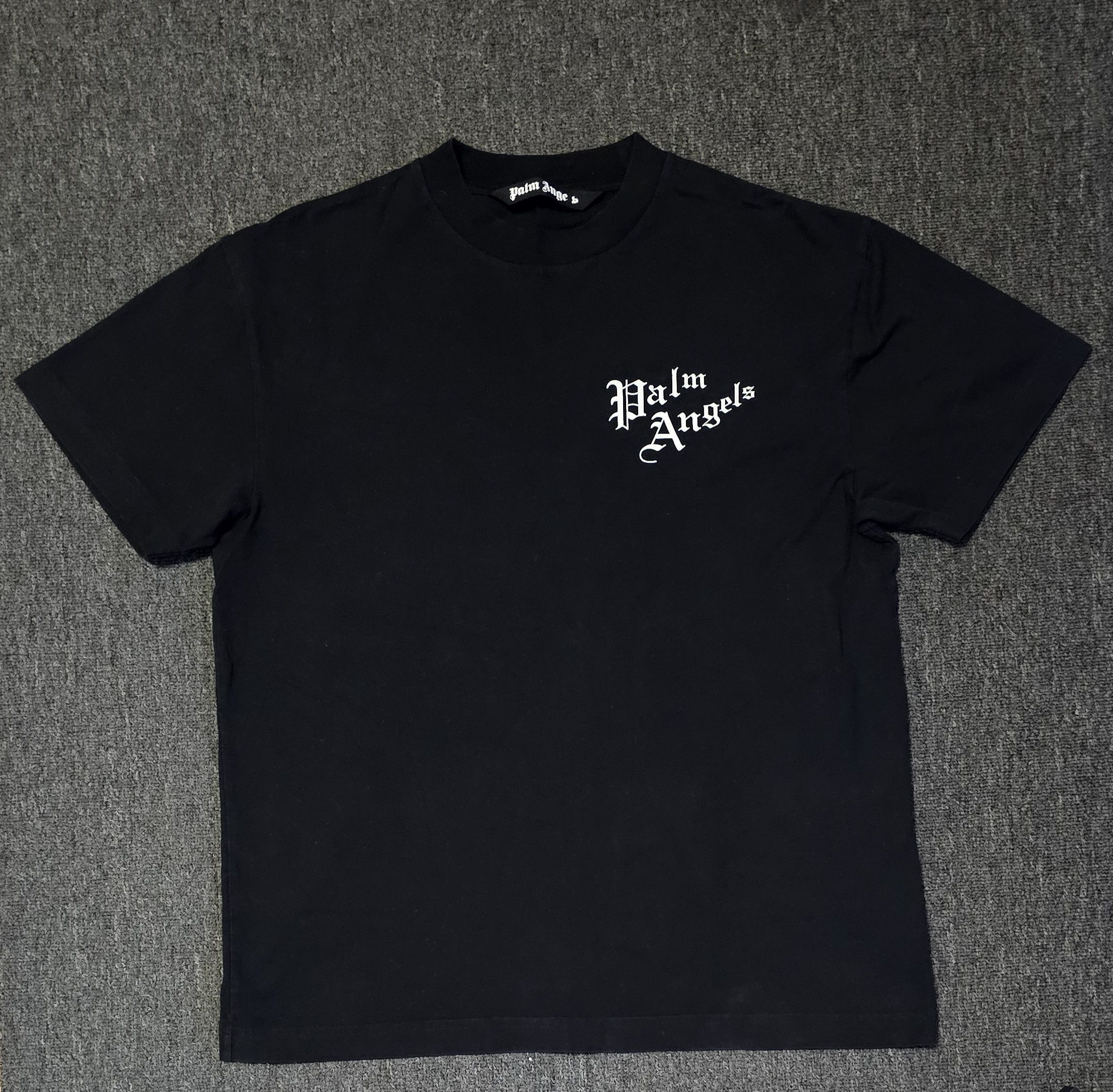 Moncler Palm Angels Merch Palm Angels Logo-print Cotton Men T