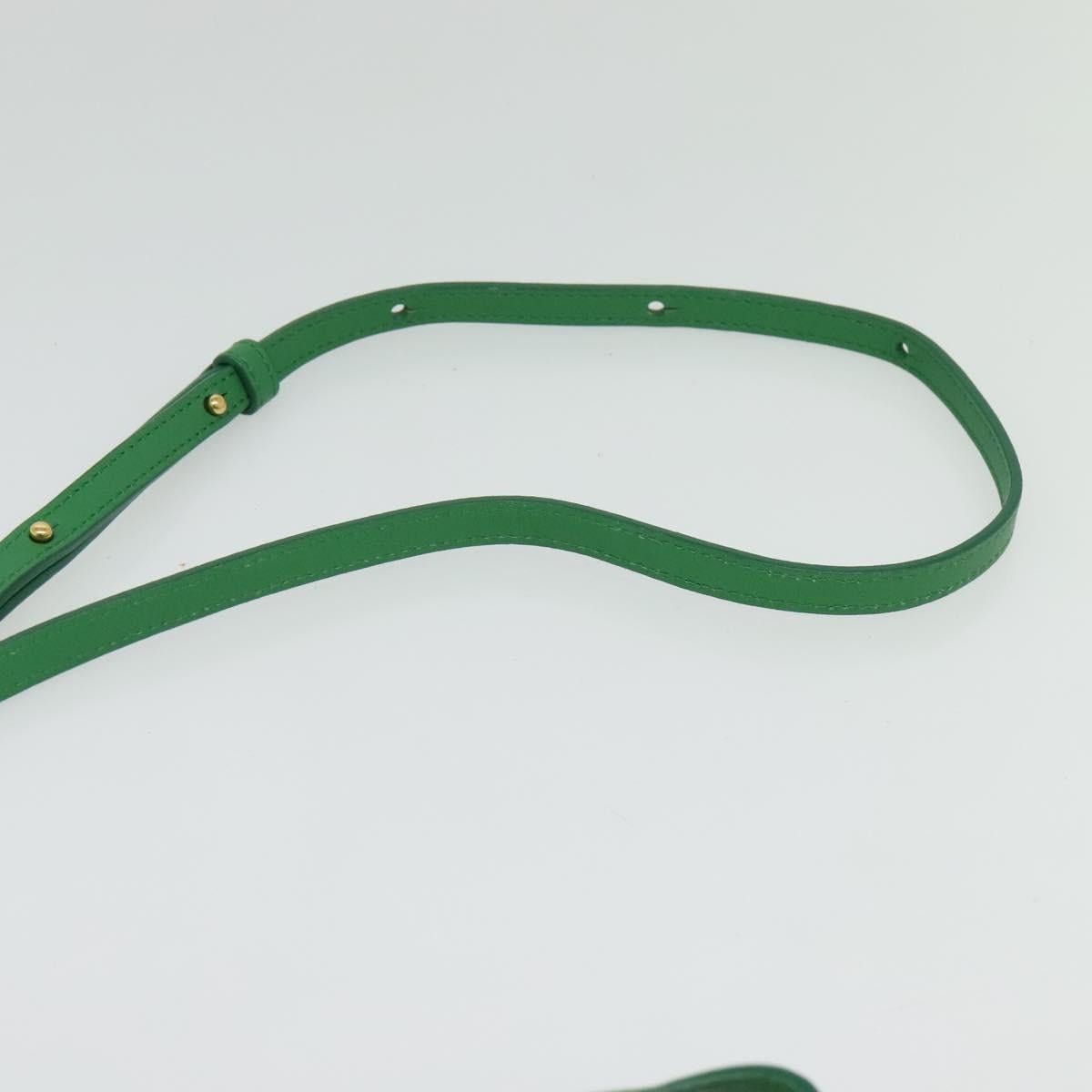 Celine CELINE Trio Shoulder Bag Leather Green Gold Size ONE SIZE - 8 Thumbnail