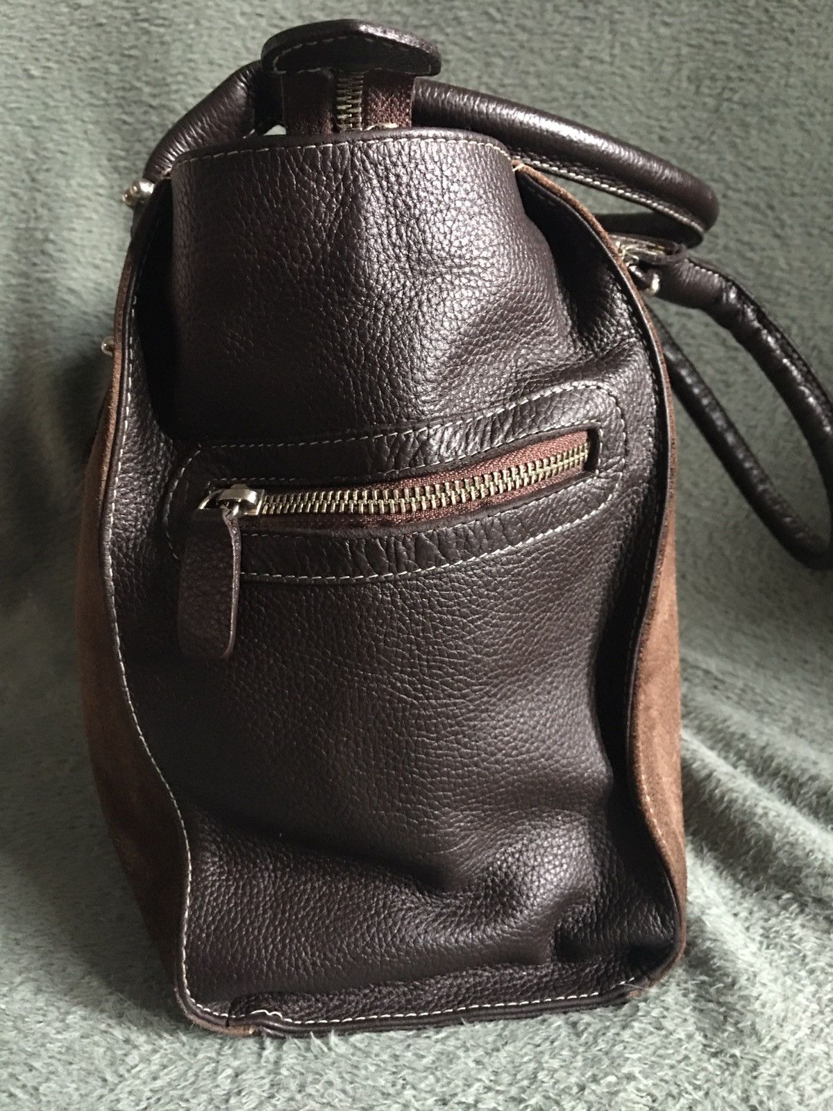 Tod's TOD’S Brown Suede Leather Handbag ShoulderTote Bag Size ONE SIZE - 6 Thumbnail