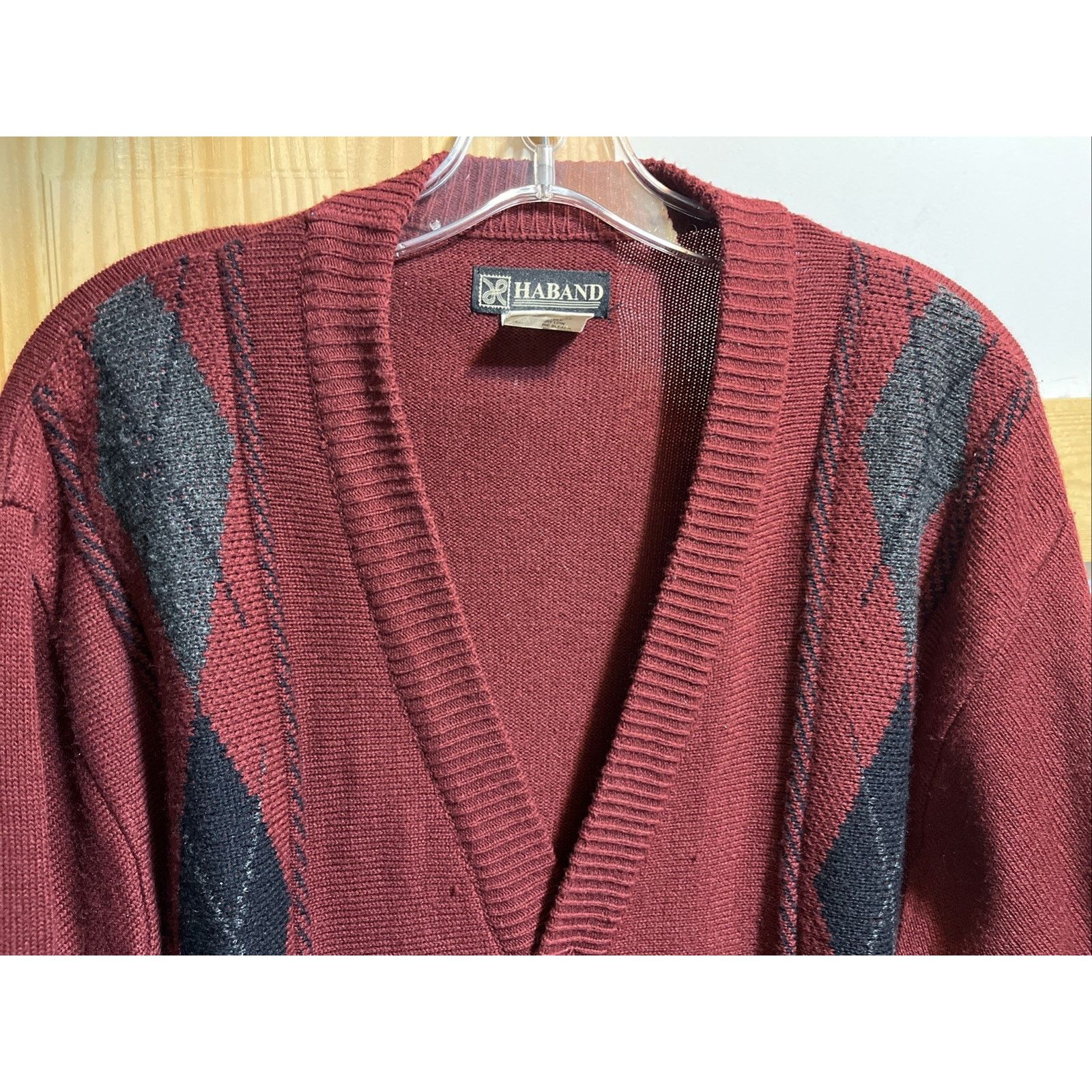 Haband Vintage Haband Cardigan Sweater Men's Large Red preppy 90s Size US L / EU 52-54 / 3 - 4 Thumbnail