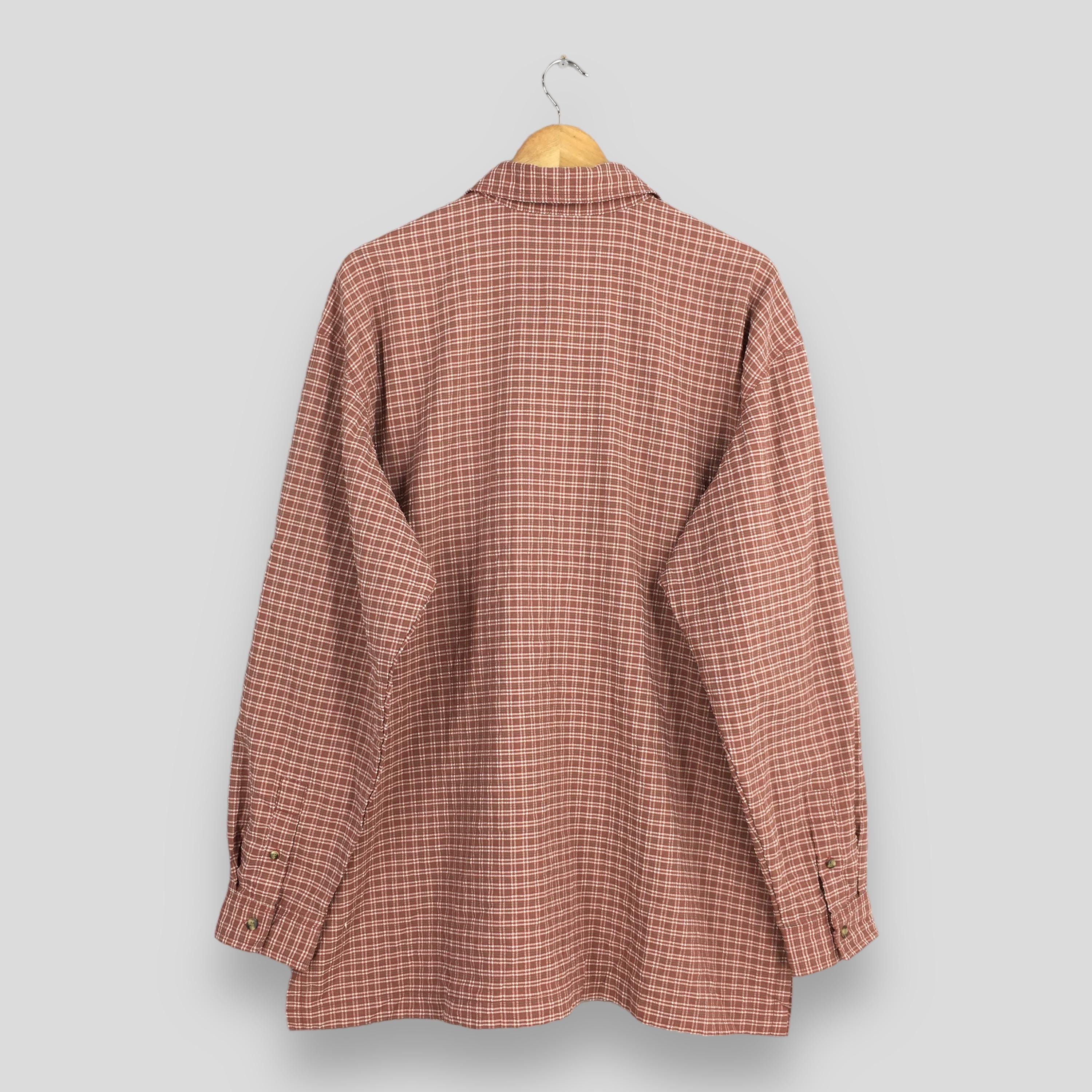 Flannel × L.L. Bean × Vintage Vintage 80s LL Bean Flannel Checkered Shirt Mens Large Size US L / EU 52-54 / 3 - 7 Thumbnail