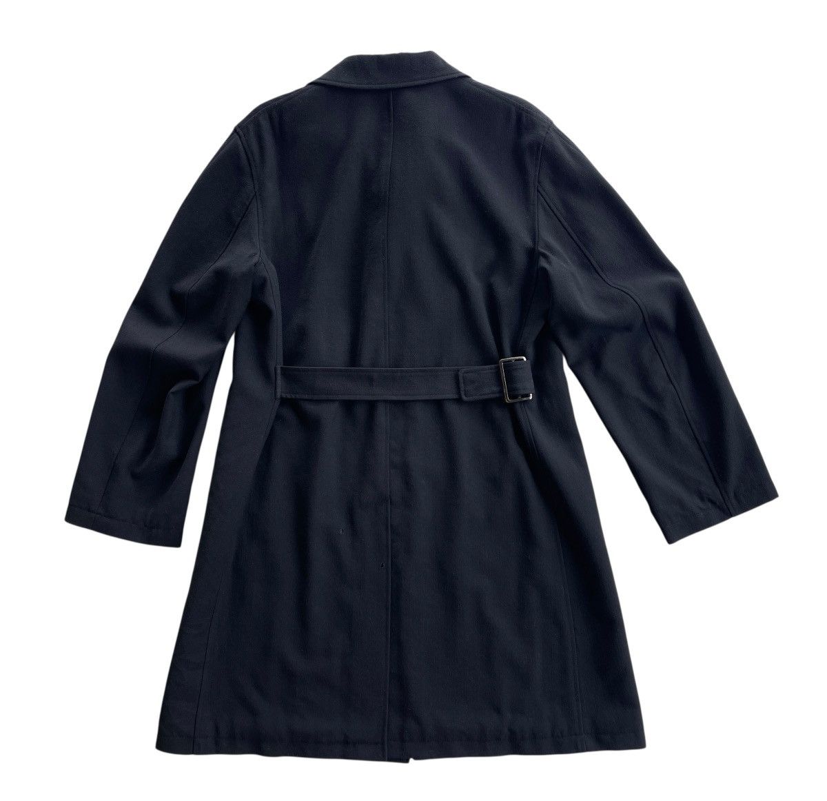 Yohji Yamamoto Yohji Yamamoto Black Gabardine Belted Trenchcoat Size US M / EU 48-50 / 2 - 3 Thumbnail