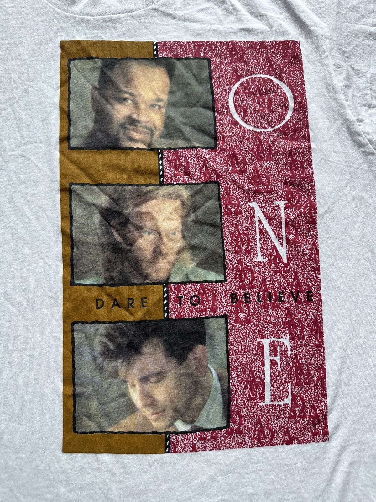 Vintage Vintage 90s One Dare to Believe Graphic Band Album Promo Tee Size US XL / EU 56 / 4 - 3 Thumbnail