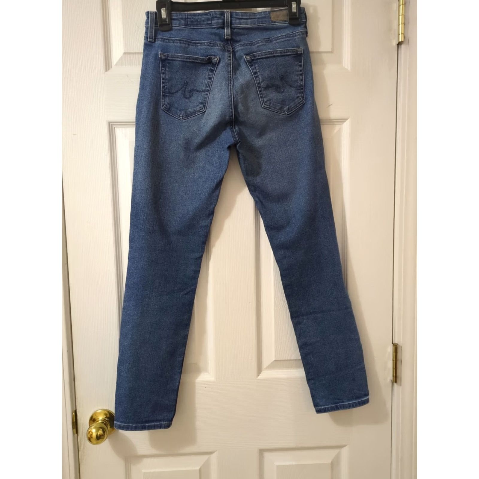 Anthropologie AG Anthropologie Jeans Womens 26R The High Rise Stevie Ankle Slim Straight Jeans Size 26" / US 2 / IT 38 - 4 Thumbnail
