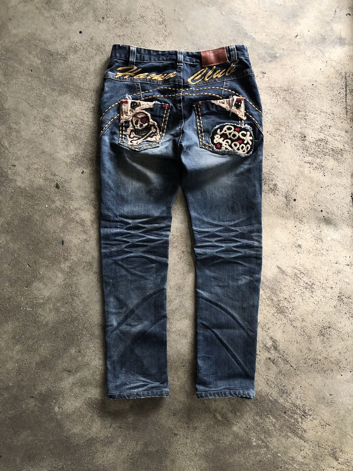 If Six Was Nine × Japanese Brand JAPANESE STYLE HAMO SKULL ROCK & ROLL JEANS Size US 30 / EU 46 - 1 Thumbnail
