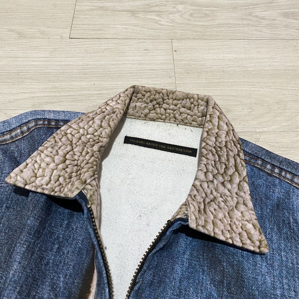 Vintage Unique 3d printed soft jacket double zipper Size US L / EU 52-54 / 3 - 7 Thumbnail