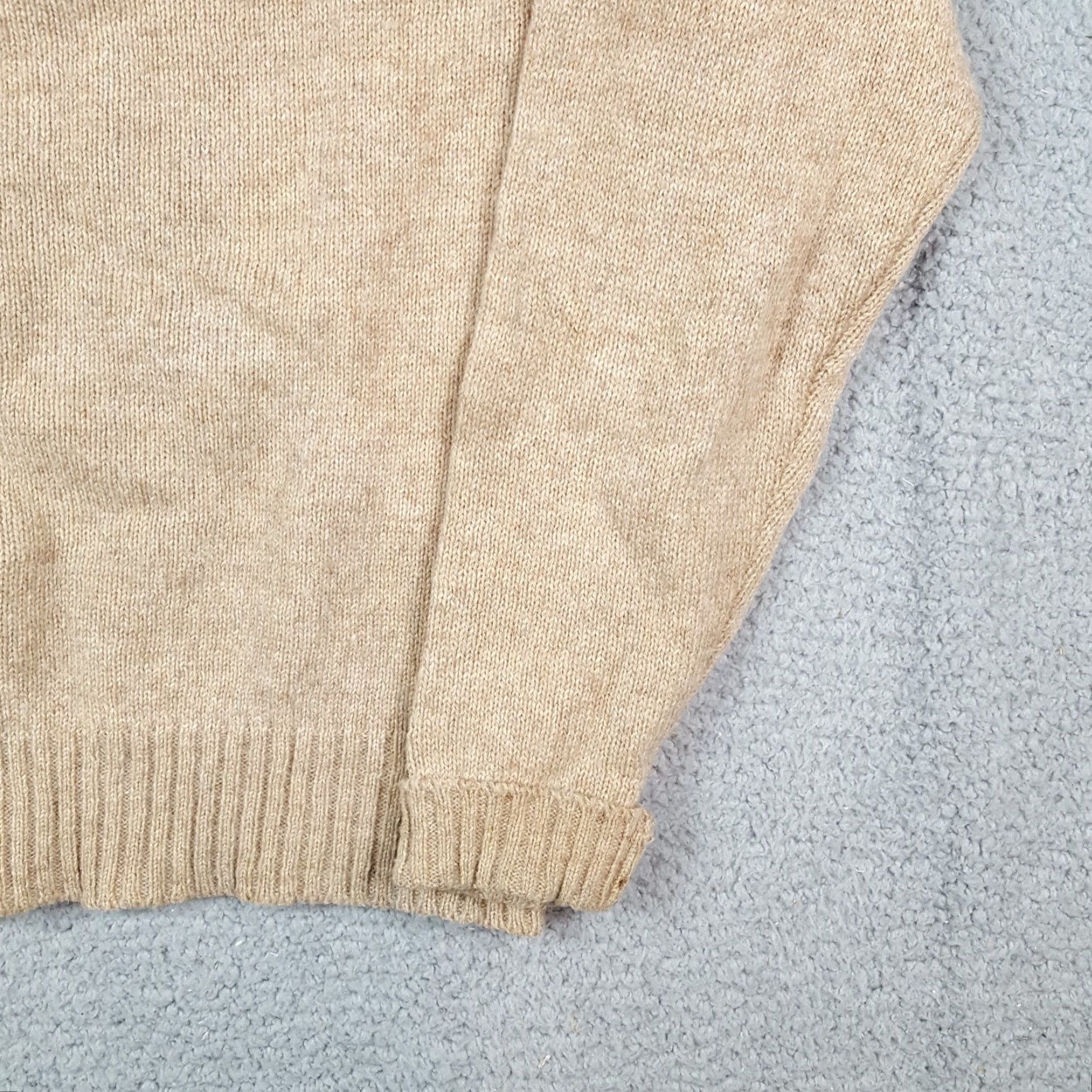 JCPenney Vintage JCPenney 80s Men's Beige Knit Pullover Sweater Size Small Casual Grunge Preppy Fall Winter Size US S / EU 44-46 / 1 - 3 Thumbnail