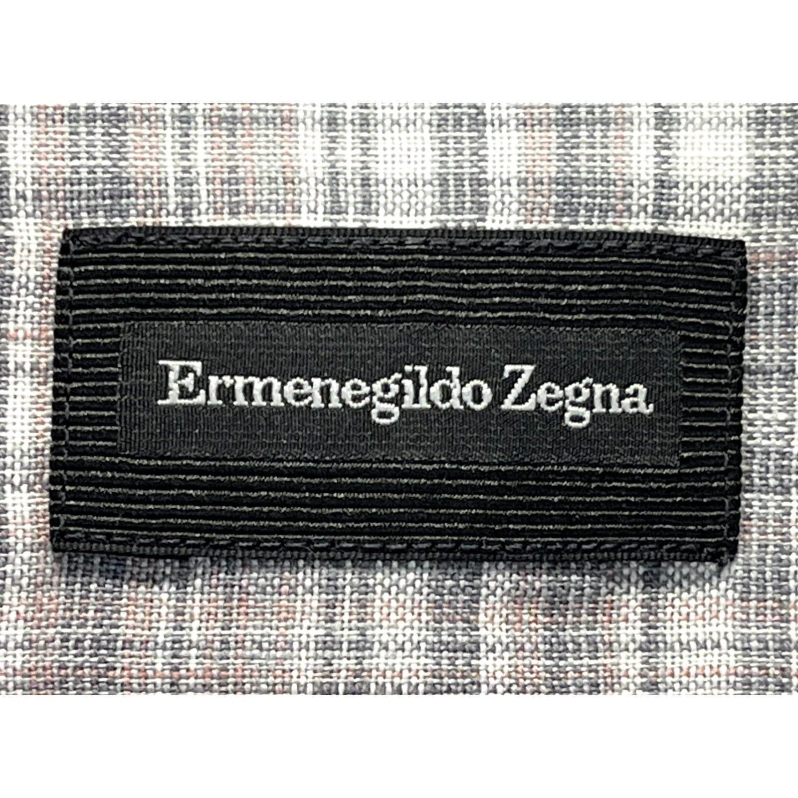 Ermenegildo Zegna Ermenegildo Zegna Linen Blend Button-Up Short XL VGUC Plaid Long Sleeve Beach Sz Size US XL / EU 56 / 4 - 5 Thumbnail