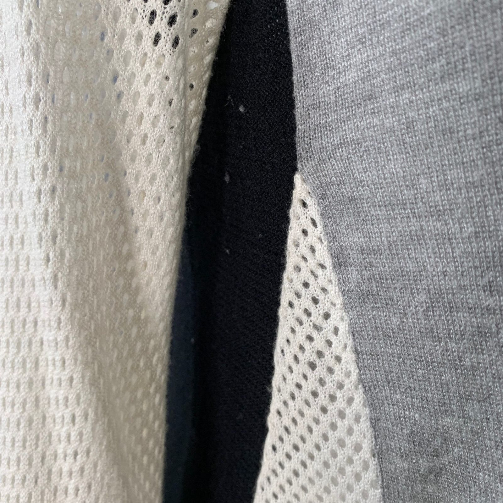 Rebecca Taylor S Grey Black White Nylon Blend Mixed Fabrics Casual Top Size S / US 4 / IT 40 - 5 Thumbnail