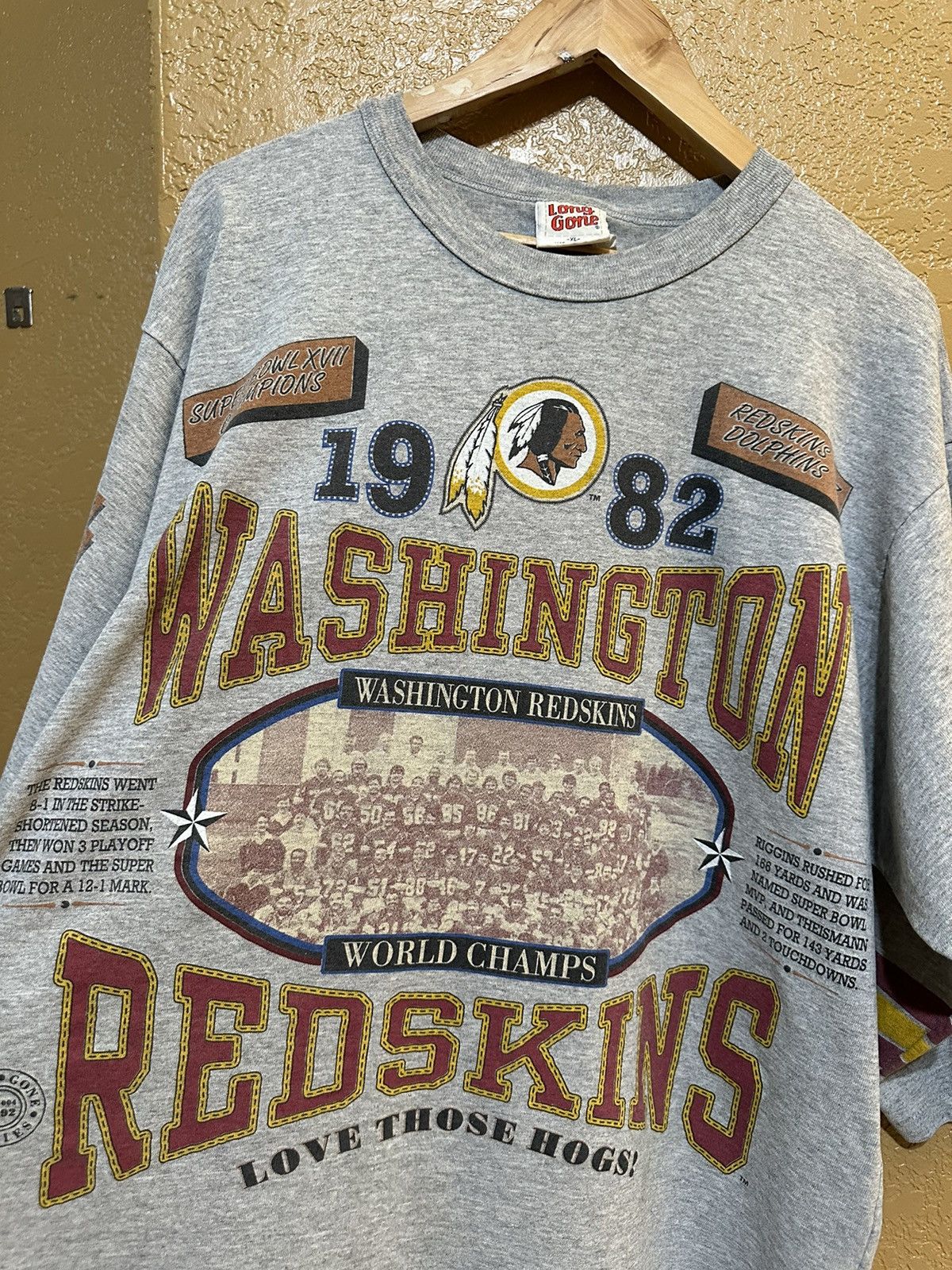 NFL × Vintage Vintage 1992 Washington Redskins All Over Print NFL T Shirt Size US XL / EU 56 / 4 - 3 Thumbnail