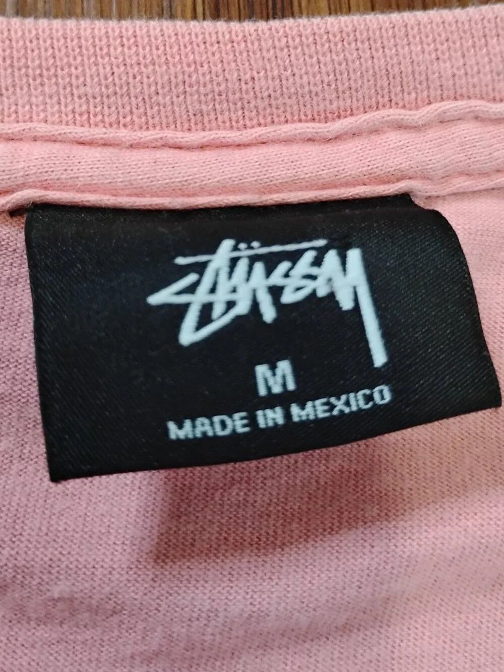 Stussy Vintage Y2K Stussy Spell Out Logo T-Shirt Pink Size US M / EU 48-50 / 2 - 3 Thumbnail