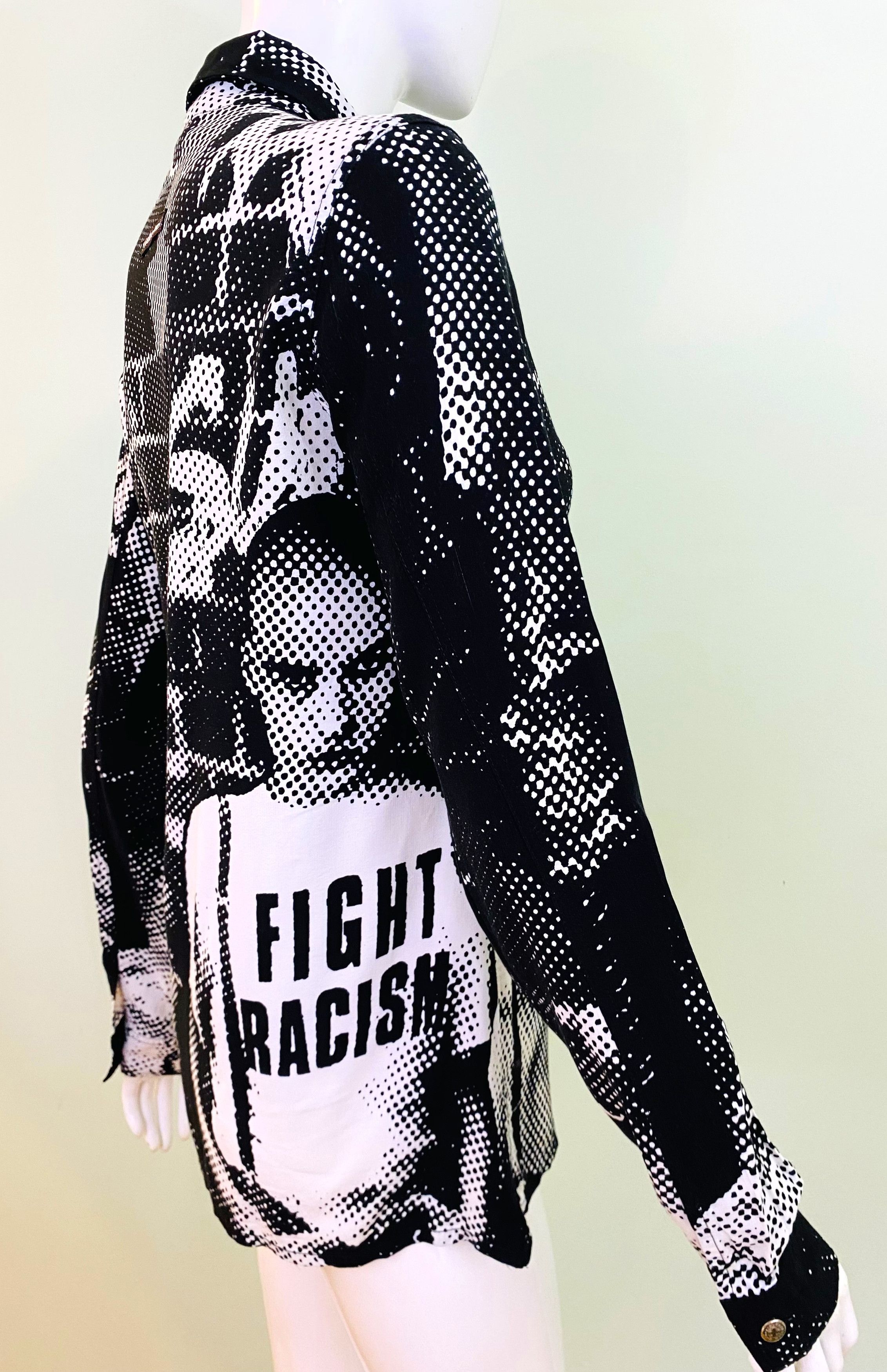 Jean Paul Gaultier Jean Paul Gaultier Fight Racism A/W 1997 Punk Top Shirt Size US M / EU 48-50 / 2 - 13 Thumbnail