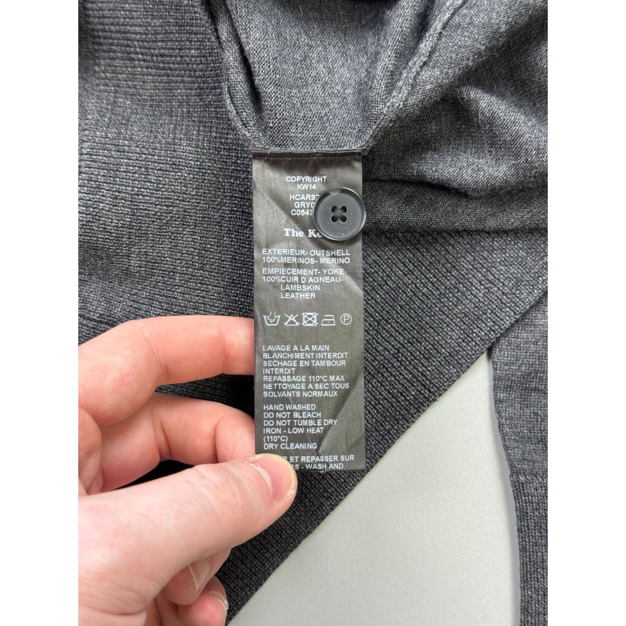 The Kooples The Kooples Wool Cardigan With Lambskin Elements Size US S / EU 44-46 / 1 - 6 Thumbnail