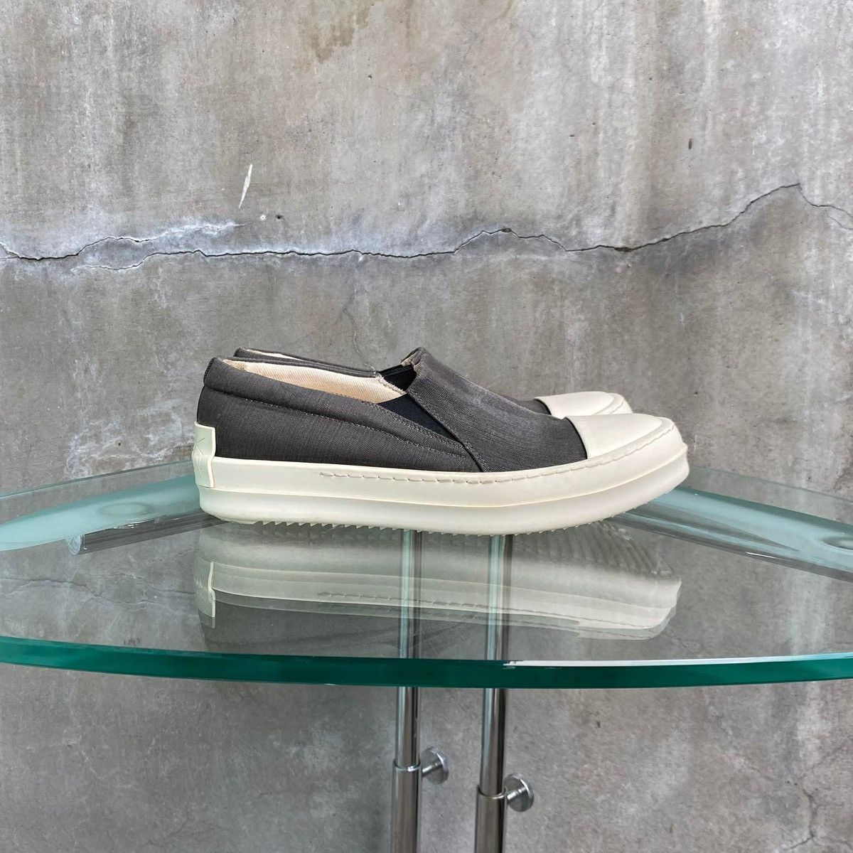Rick Owens Drkshdw SS2022 ‘Fogachine’ Boat Slip On Sneaker Size US 5 / EU 37 - 3 Thumbnail