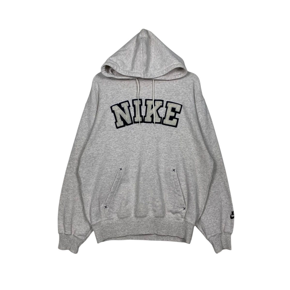 Nike 90’s NIKE Spellout Big Logo Pullover Hoodies #2819-C127 Size US M / EU 48-50 / 2 - 1 Thumbnail