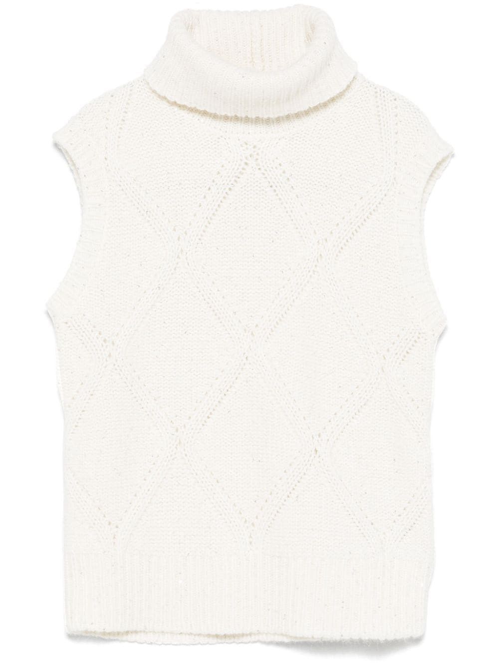 Fabiana Filippi WOOL AND SILK BLEND VEST Size S / US 4 / IT 40 - 1 Thumbnail