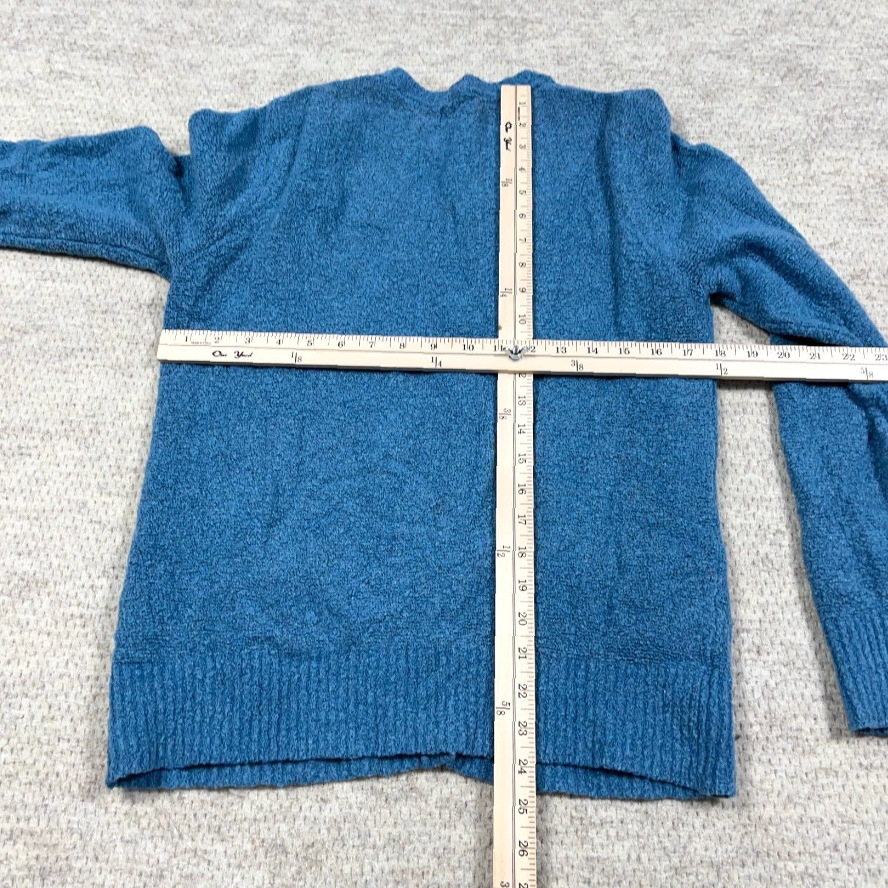 Vintage VINTAGE L.L. Bean Cardigan Sweater Women Large Blue Wool Blend Lightweight Crewneck Knitted Knit 90s Bohemian Retro Holiday Christmas Gift? Size L / US 10 / IT 46 - 6 Thumbnail